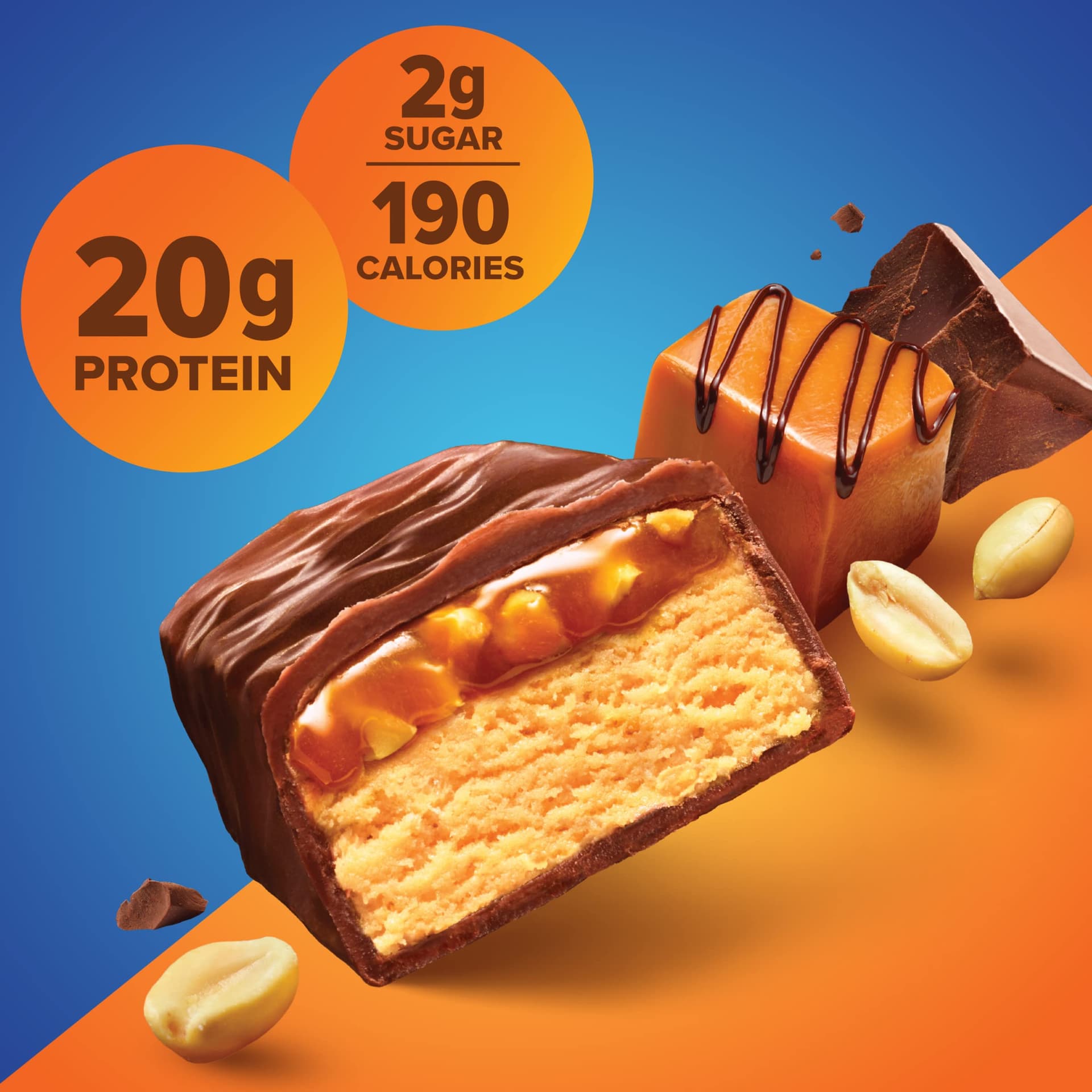 Pure Protein Chocolate Peanut Caramel Protein Bars – 20g – Bild 4