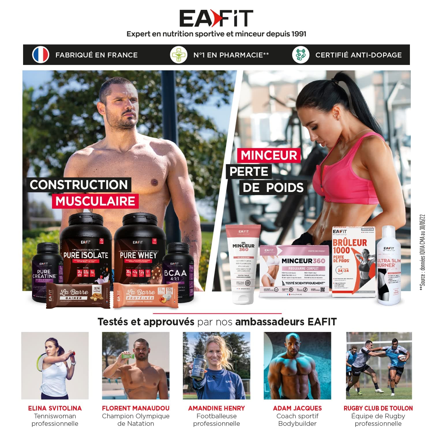 Eafit WHEY GAINER - EAFIT - Prise de masse musculaire et apport calorique - 22g – Bild 6