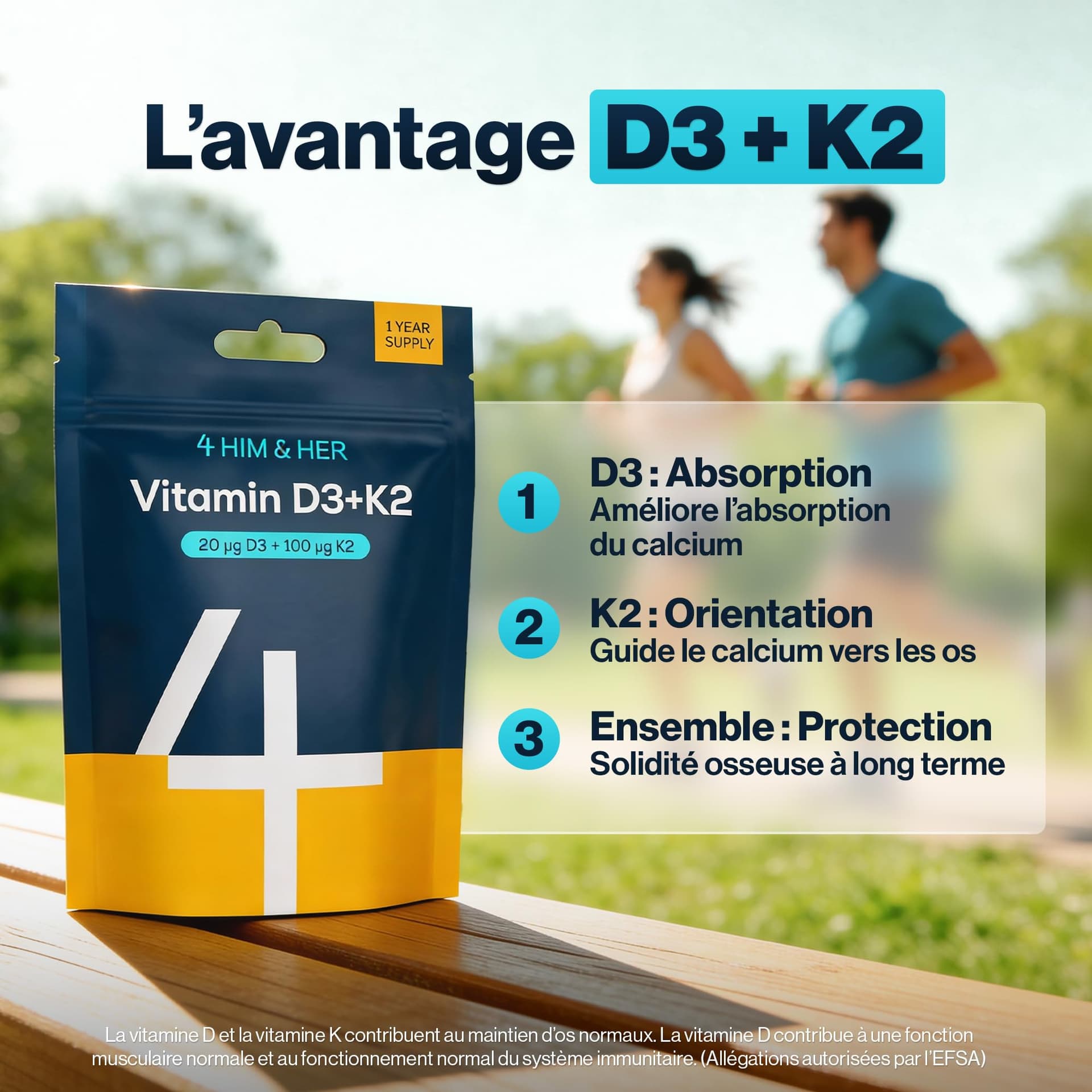 VM Sverige AB Vitamine D3 K2 Comprimés – Bild 4
