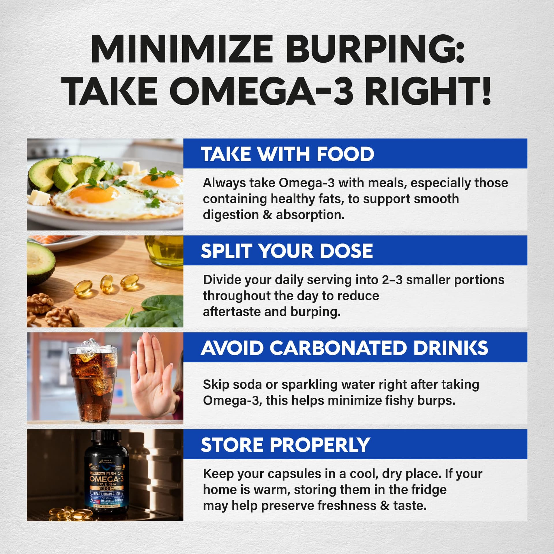 NUTRAHARMONY Omega 3 Fish Oil 3600 mg – Bild 4