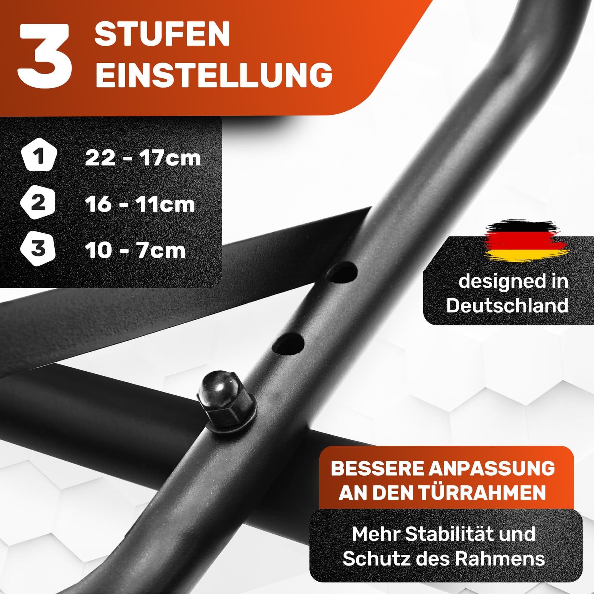 Everleven [NEU] Klimmzugstange Türrahmen ohne Schrauben – Bild 6