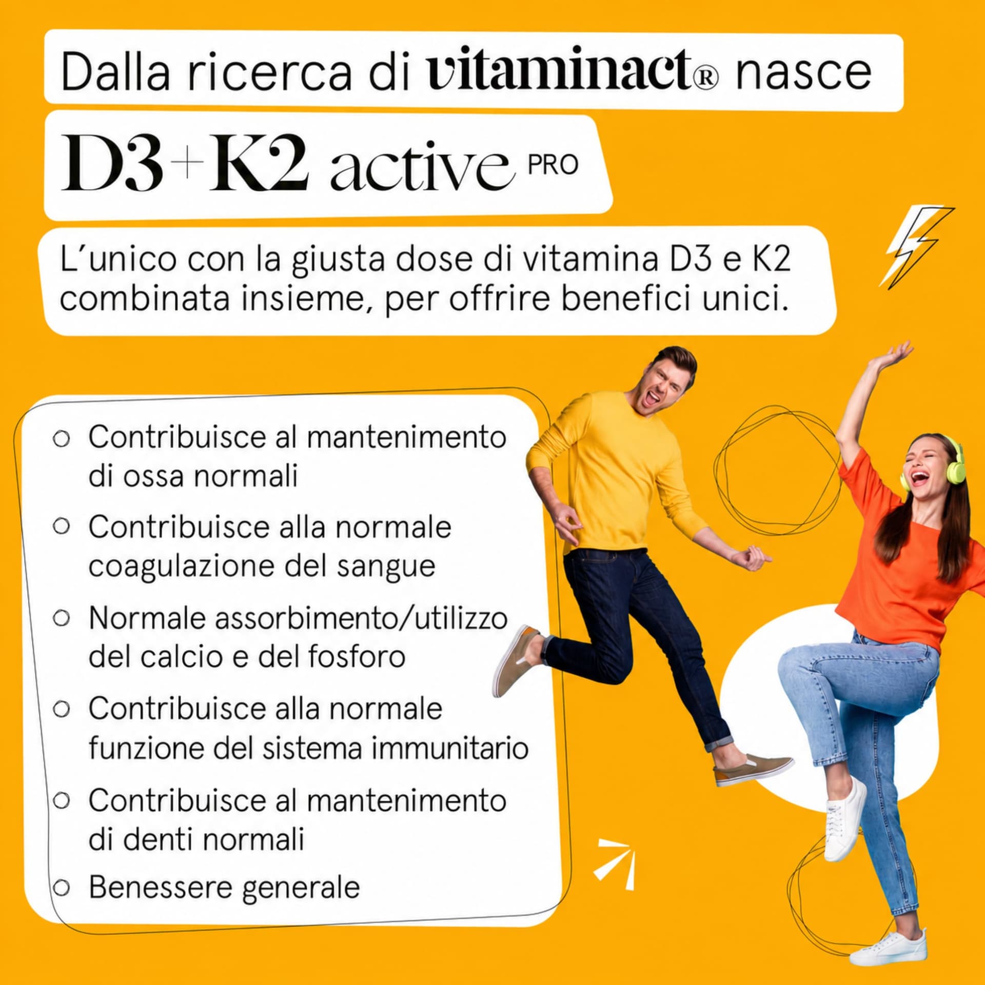 Vitaminact Vitamina D3 K2 (Dura 1 anno e 4 mesi) 500 Microcompresse – Bild 5