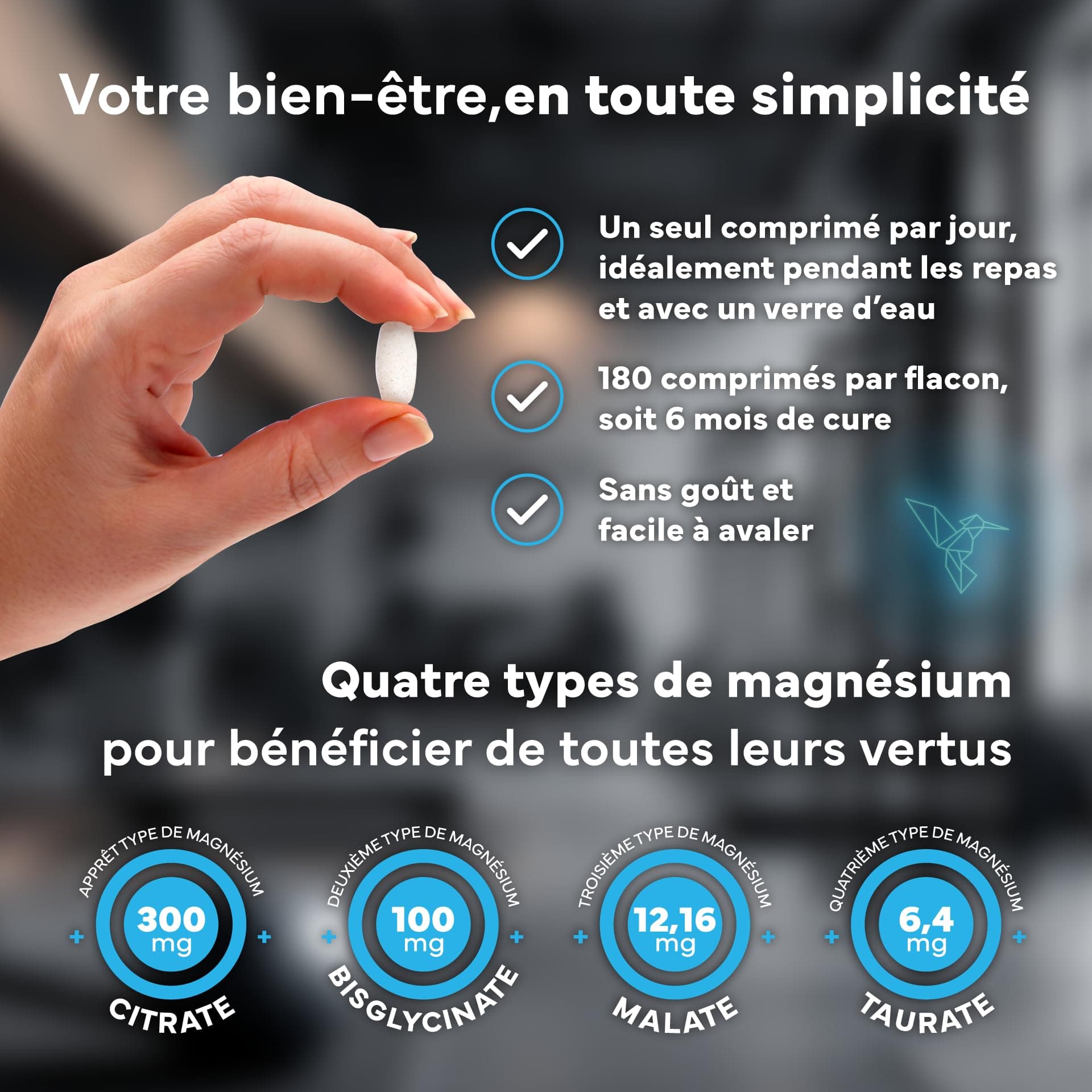 SEVENS NUTRITION Magnésium Bisglycinate + Citrate – Bild 5