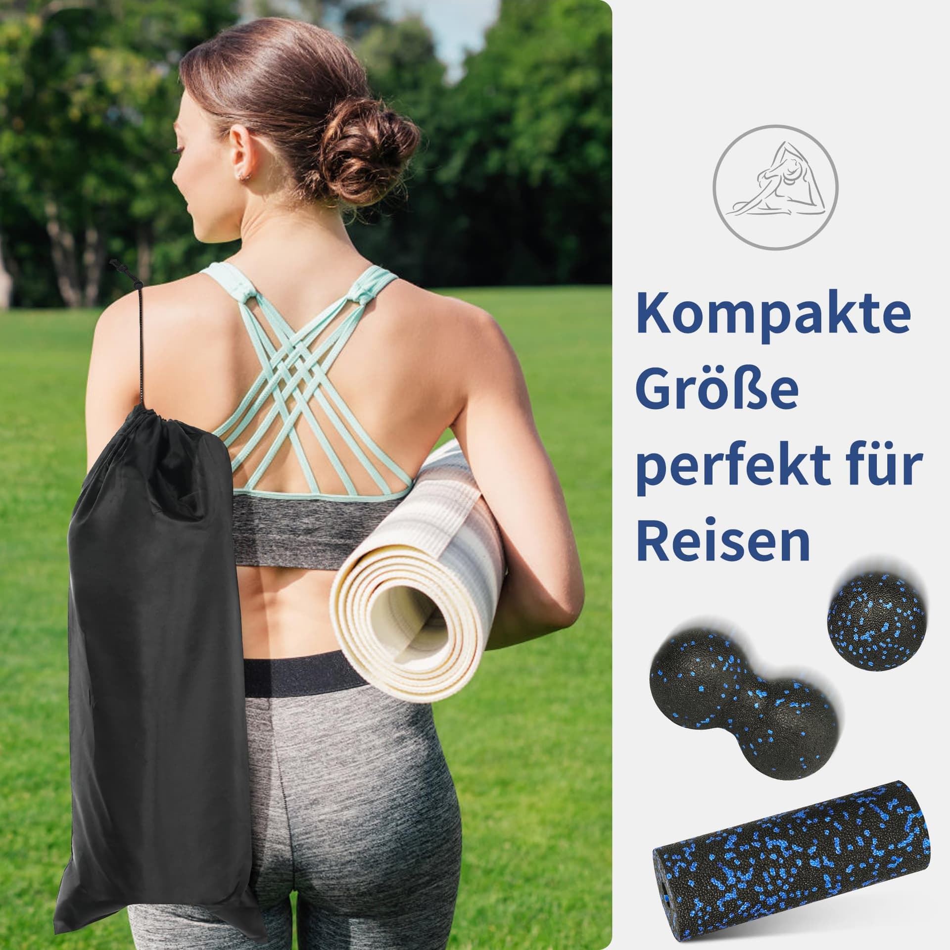 YC Kitchen Faszienrolle 4er-Set mit großer und kleiner Rolle – Bild 7