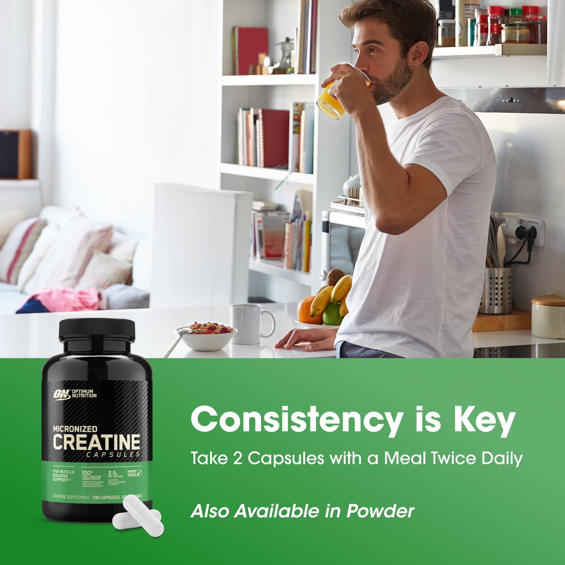 Optimum Nutrition Micronized Creatine Monohydrate Capsules – Bild 6