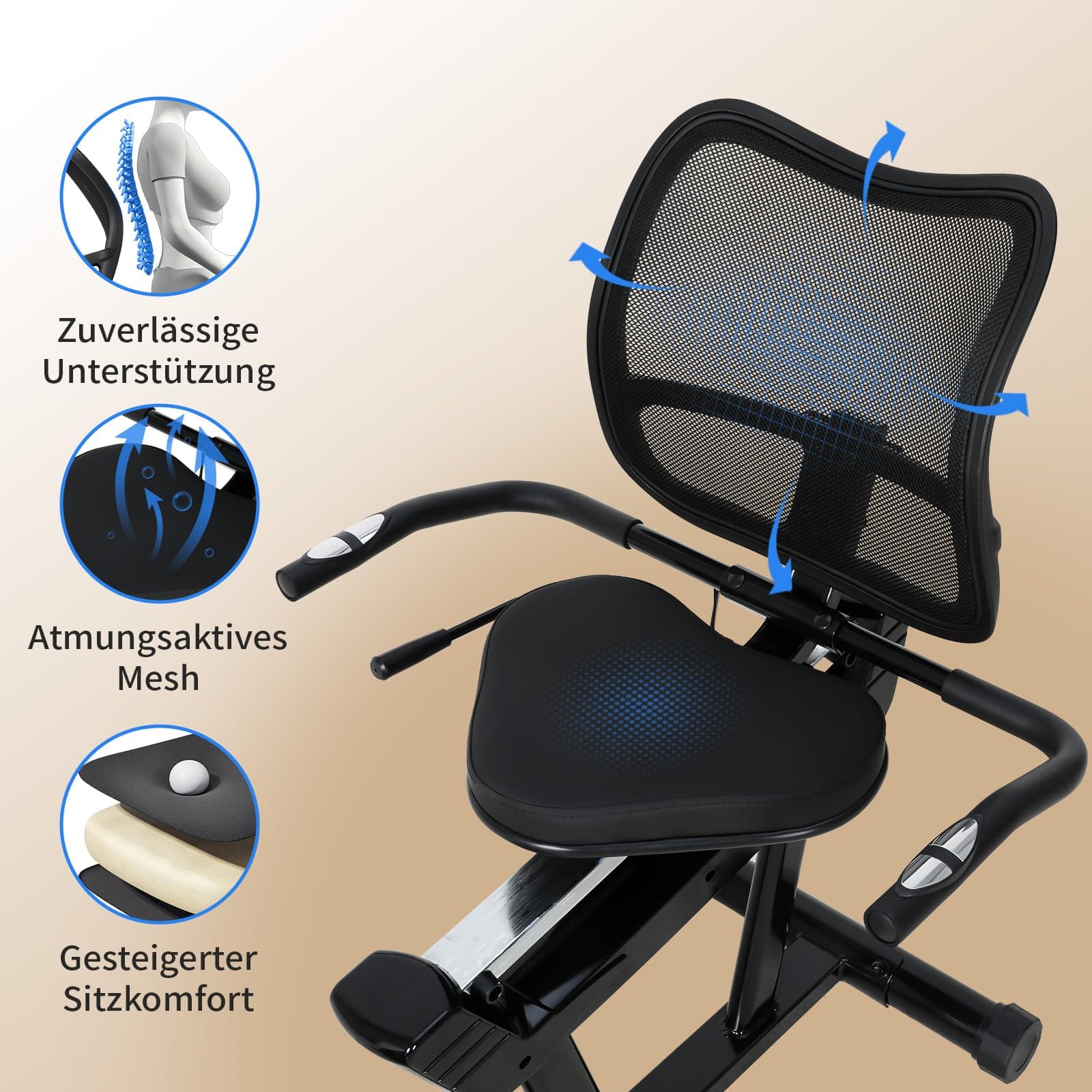 ISE Liegeergometer mit Magnetbremse – Bild 3