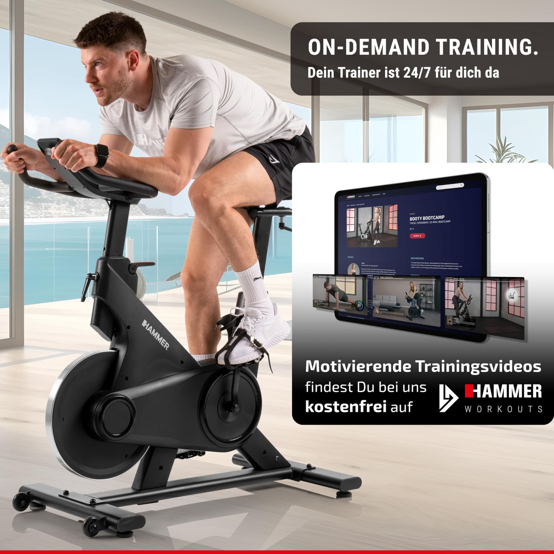 HAMMER Speedbike Speed Race X, Indoor Cycle, 20 kg – Bild 2
