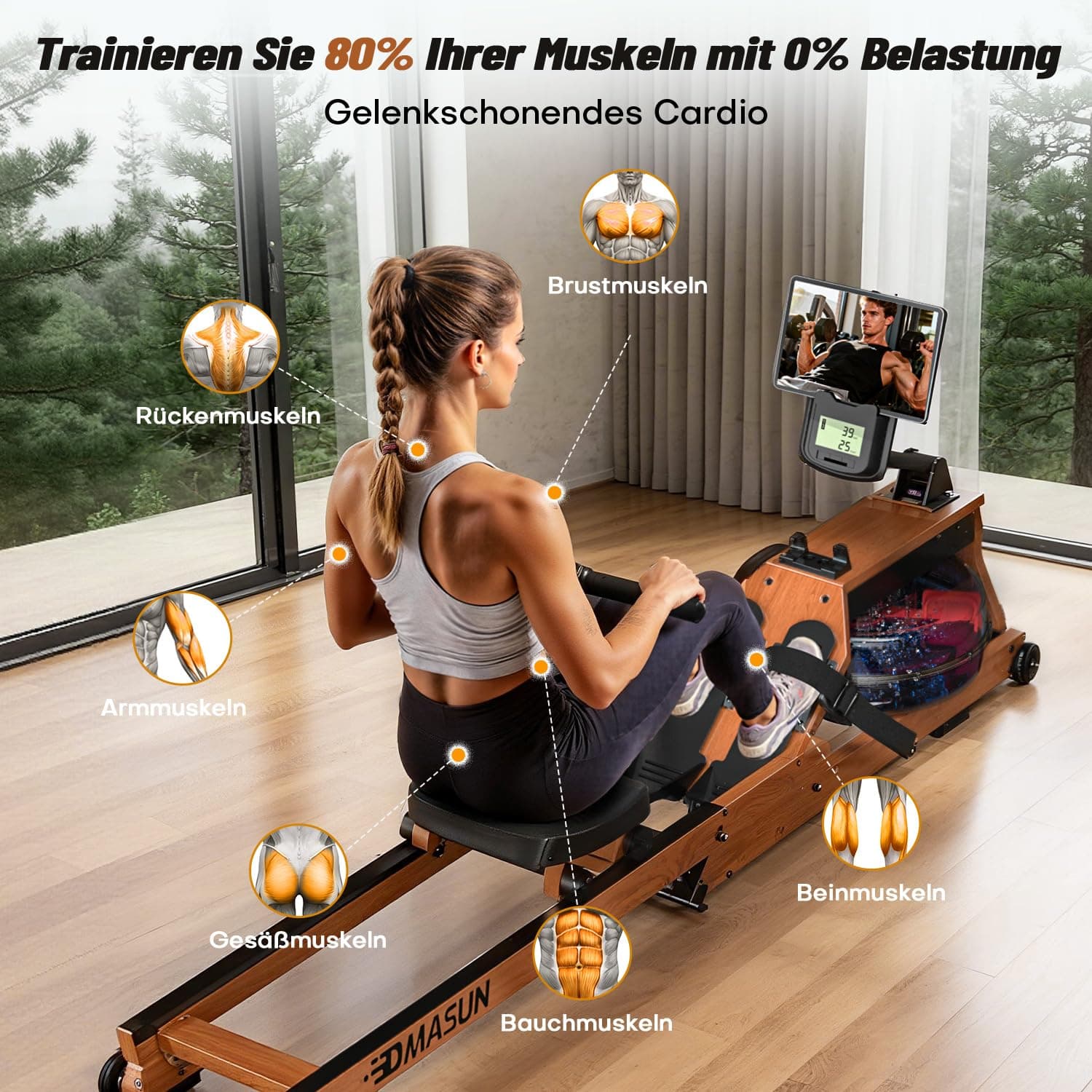 DMASUN Rudergerät für Zuhause Klappbar – Bild 7