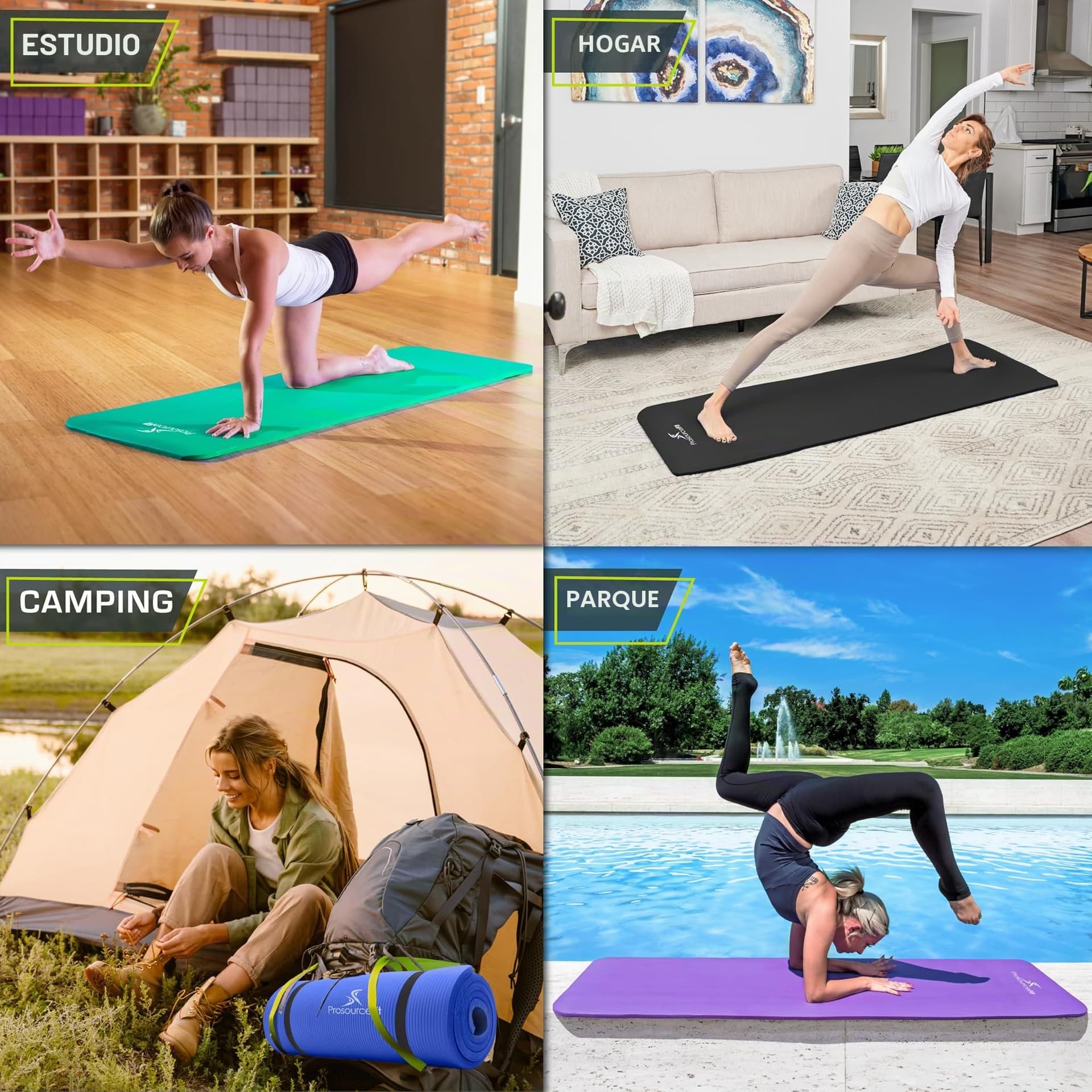 ProsourceFit Extra Thick Yoga and Pilates Mat 1/2” (13mm) – Bild 5