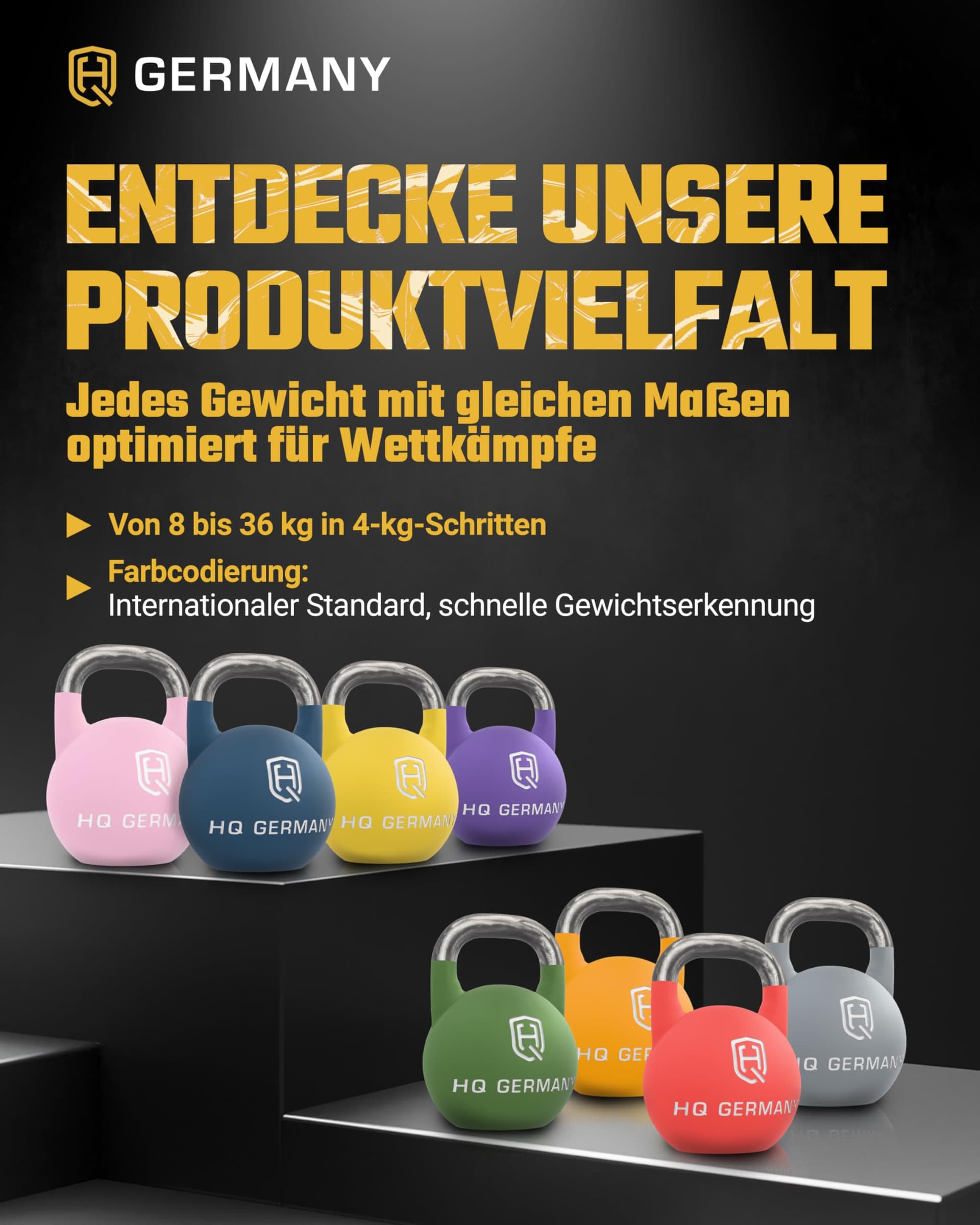 HQ Germany® Competition Kettlebell | 8-36kg – Bild 8