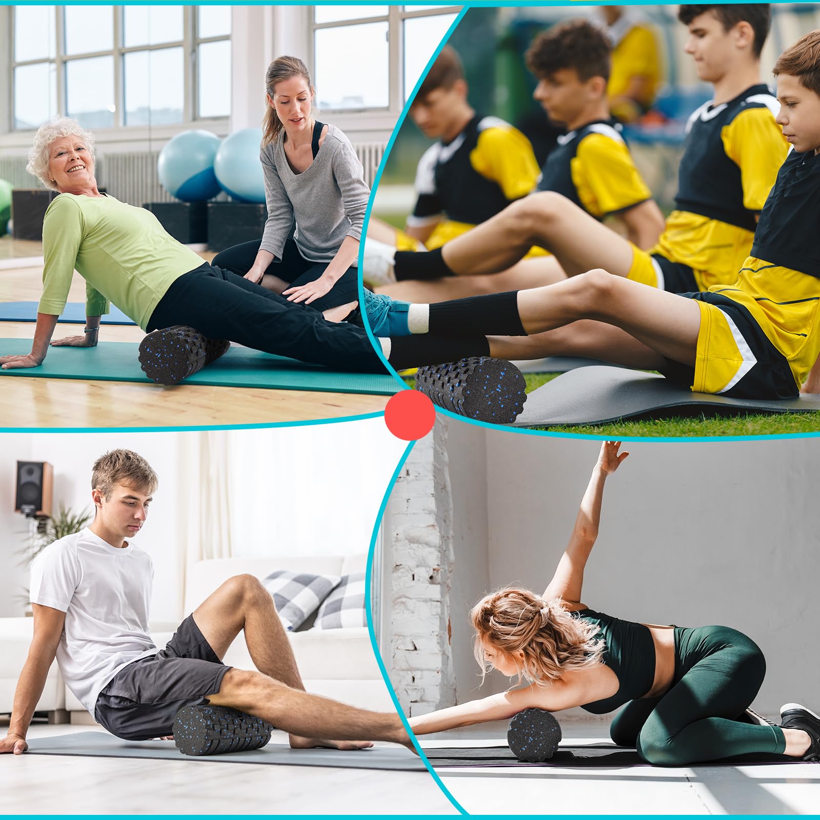 nooncrazy Faszienrolle mit 3D-Texturmassage – Bild 6