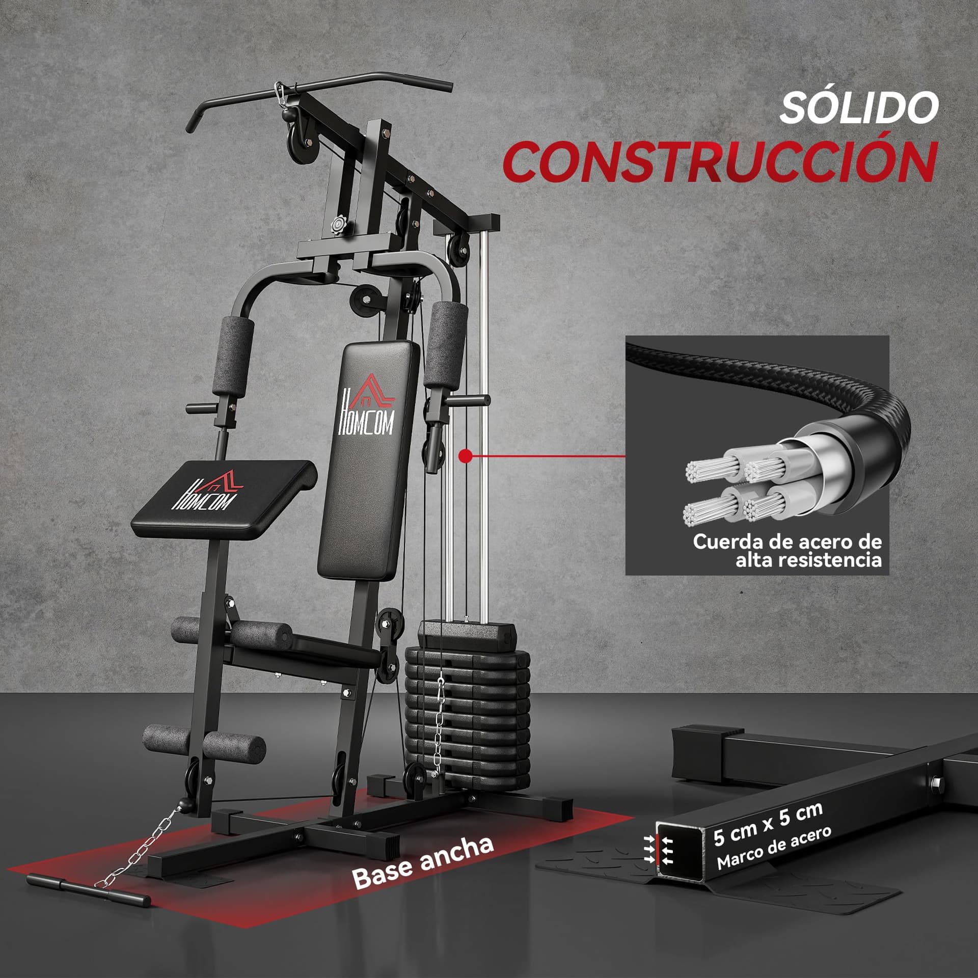 HOMCOM Multiestación Musculación – Bild 5