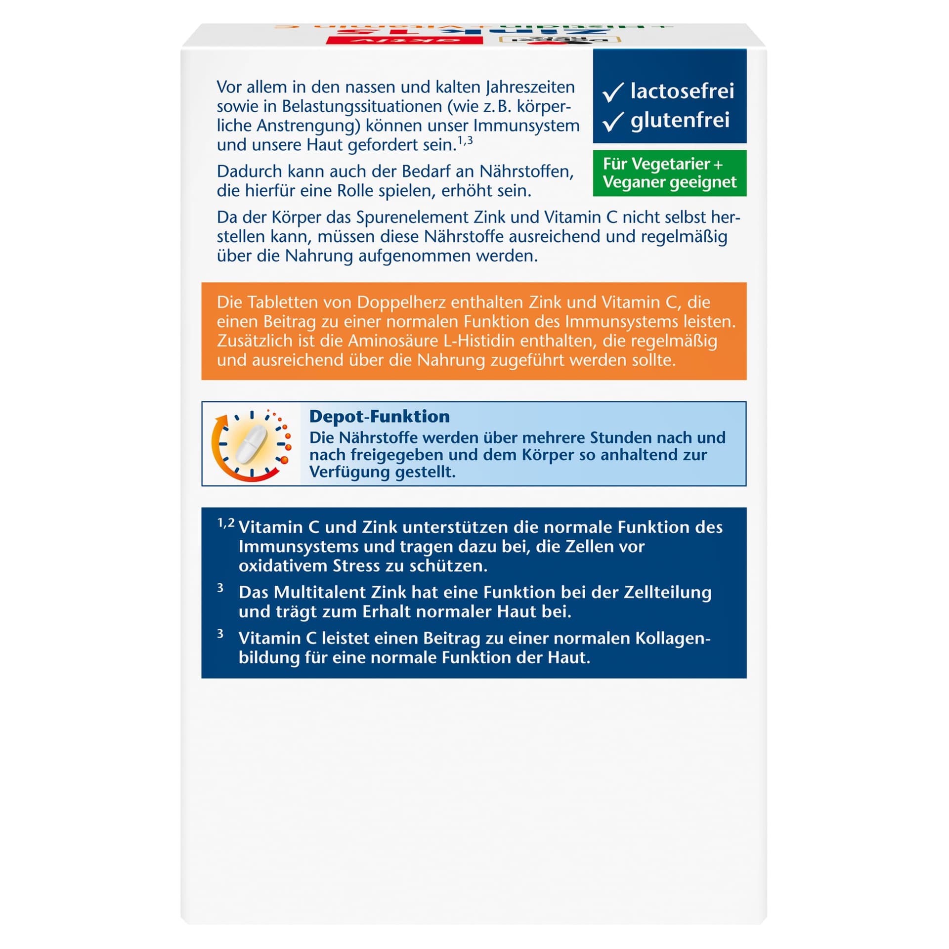 Doppelherz Zink 15 + Histidin + Vitamin C -15 mg – Bild 2