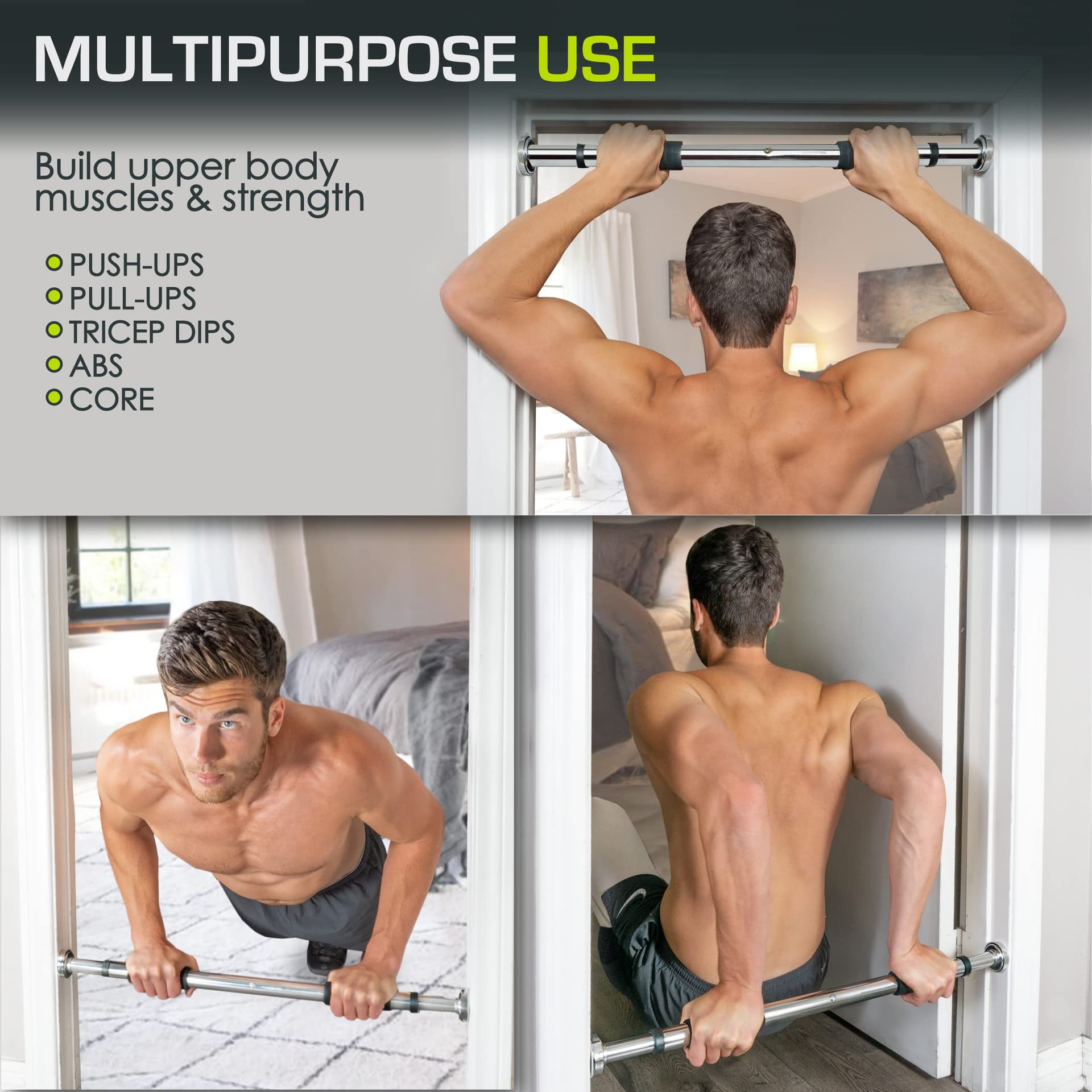 ProsourceFit Heavy Duty Doorway Mount Pull Up/Chin-Up Bar – Bild 6