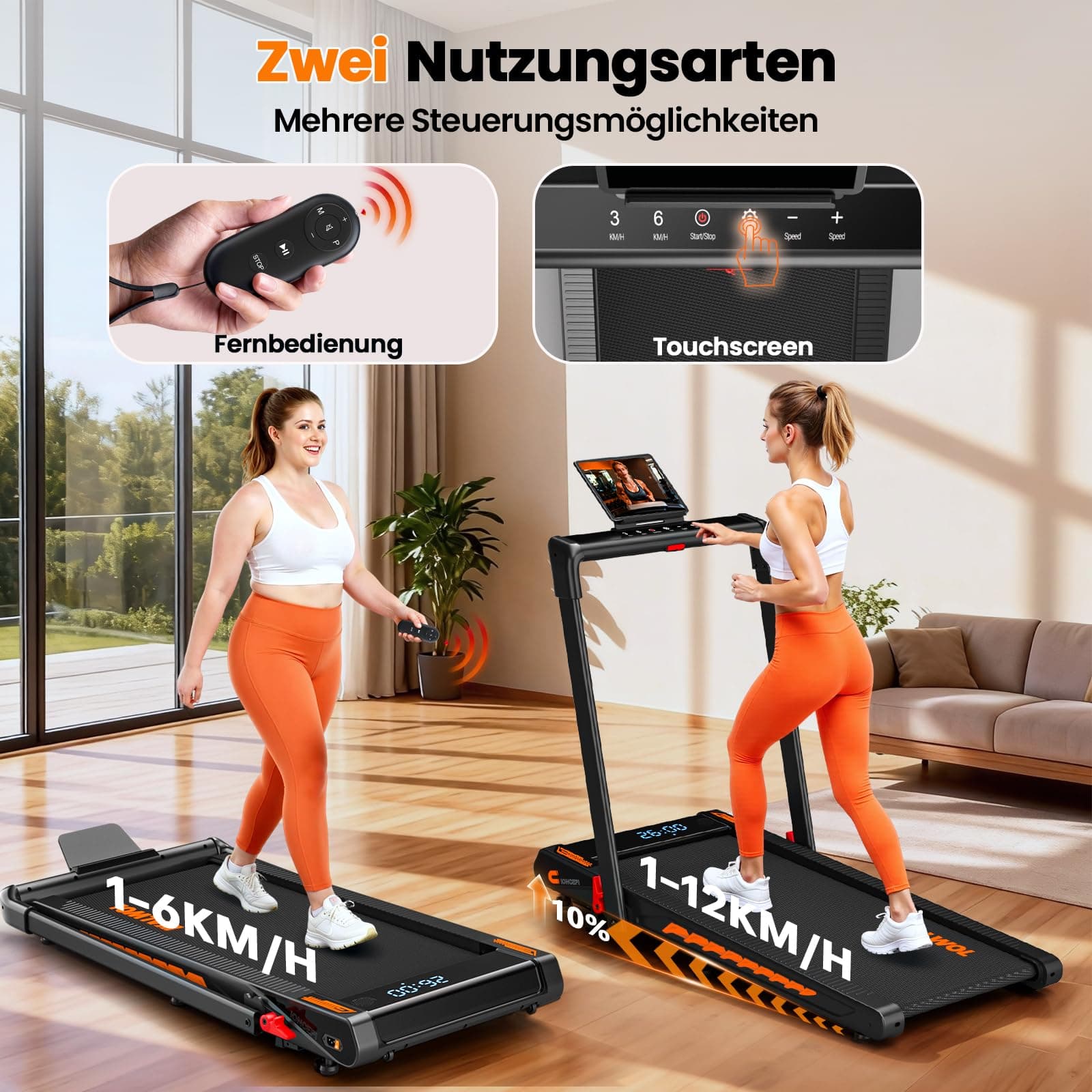KALWOL Laufband für Zuhause mit Bluetooth Lautsprecher – Bild 8