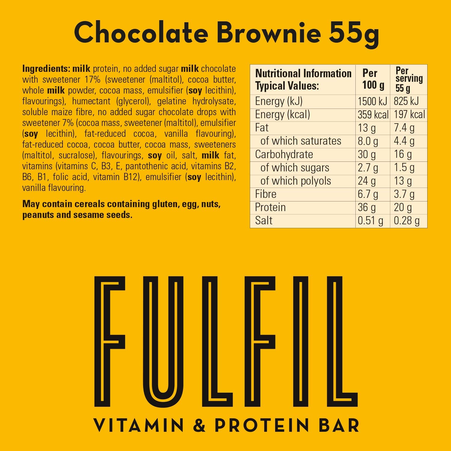 Fulfil Vitamin and Protein Bars (10 x 55 g – Bild 8