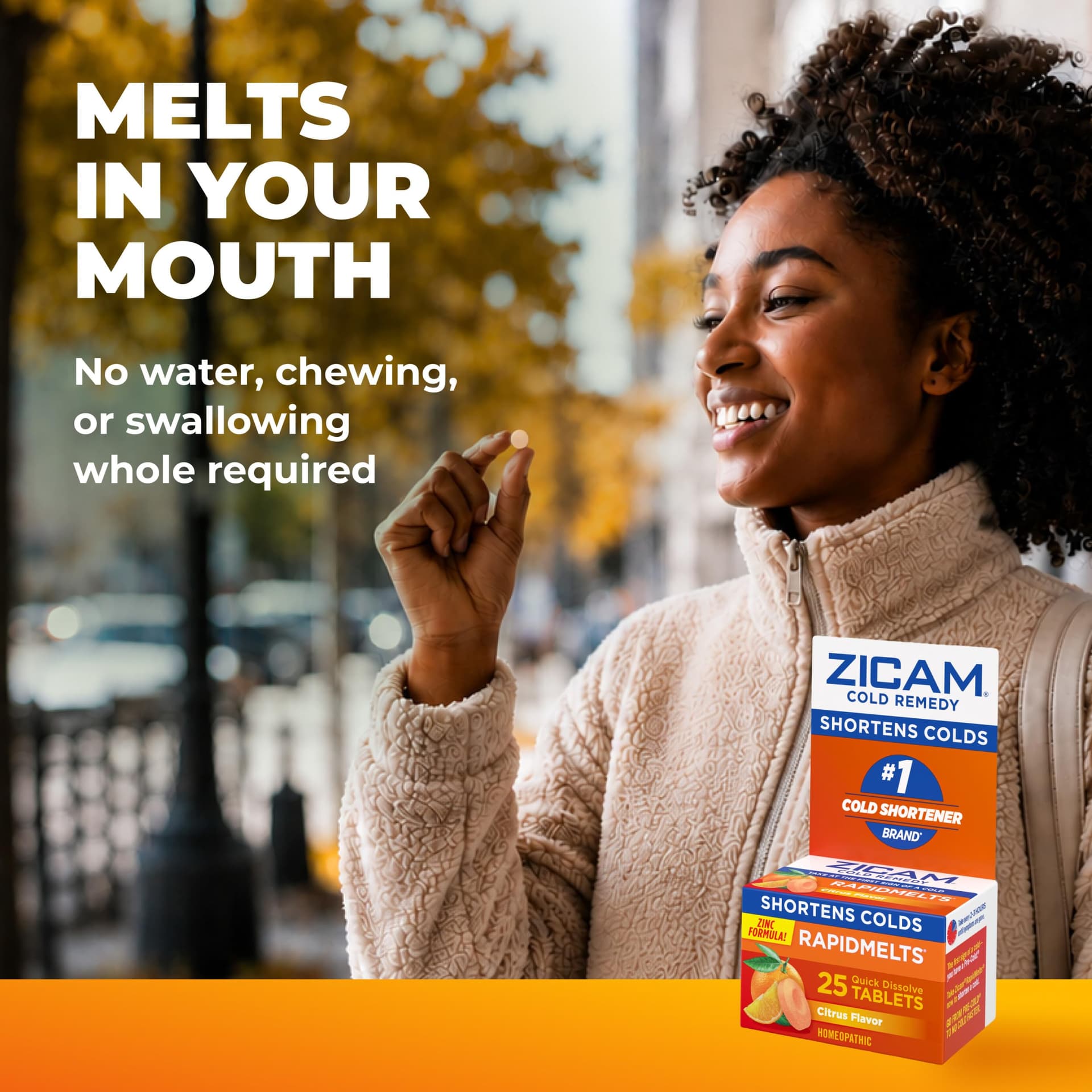 Zicam Zinc Cold Remedy RapidMelts,Citrus Flavor – Bild 3