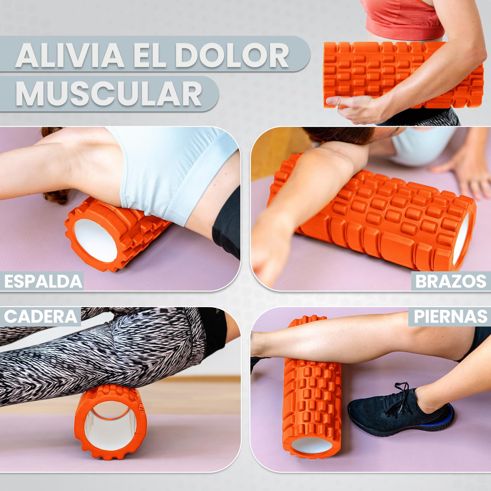 unycos Rodillo para Masajes Musculares【33x14 cm】Resiste 130 kg – Bild 3
