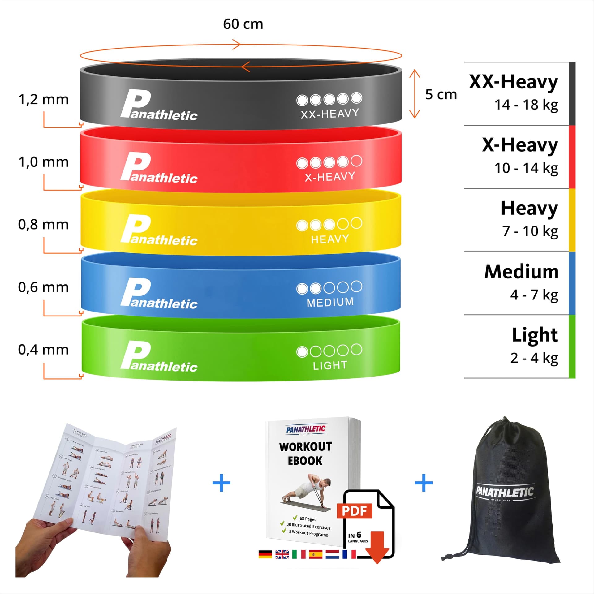 Panathletic Bandes Élastiques Fitness – Bild 7