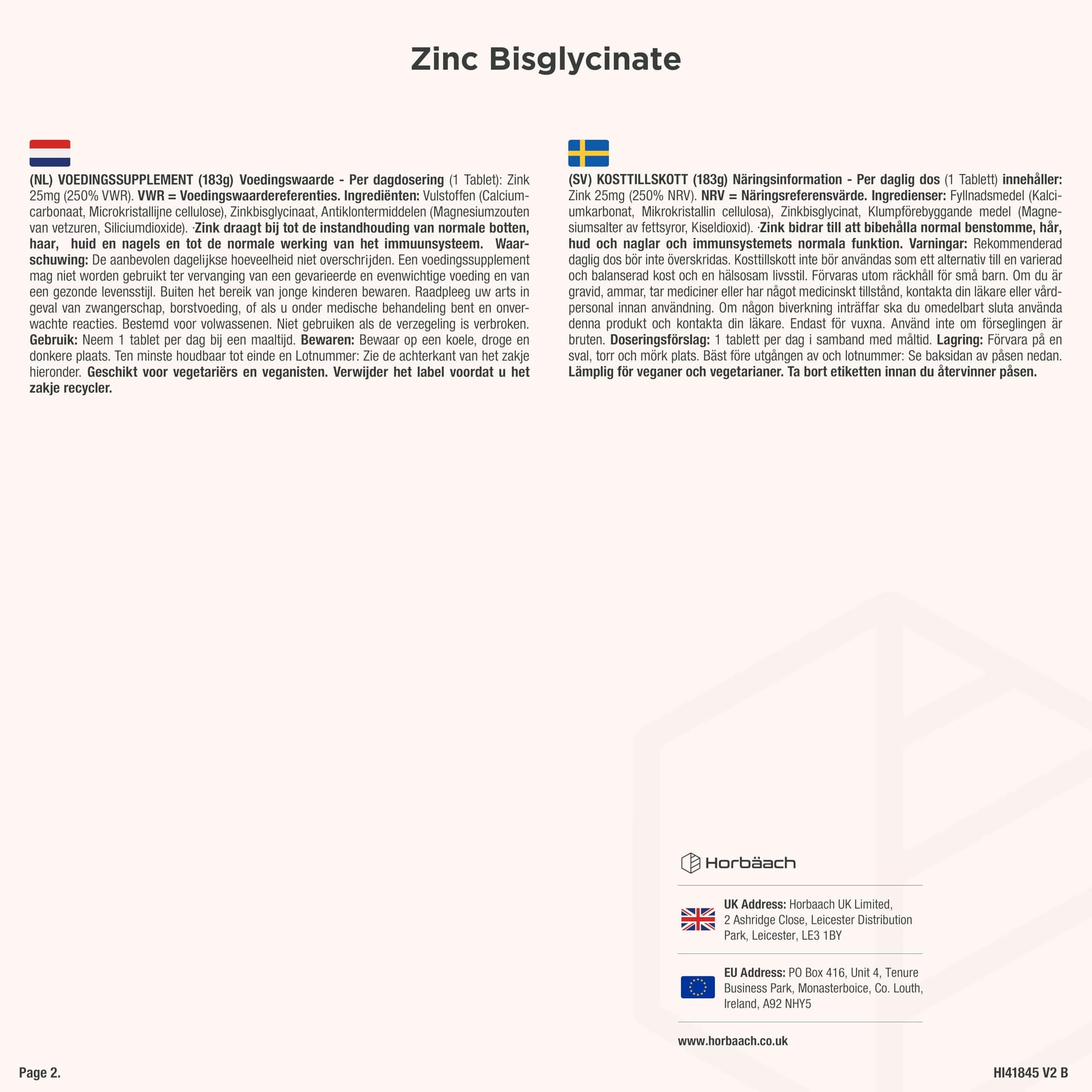 Horbäach Zink Tabletten 25mg – Bild 5