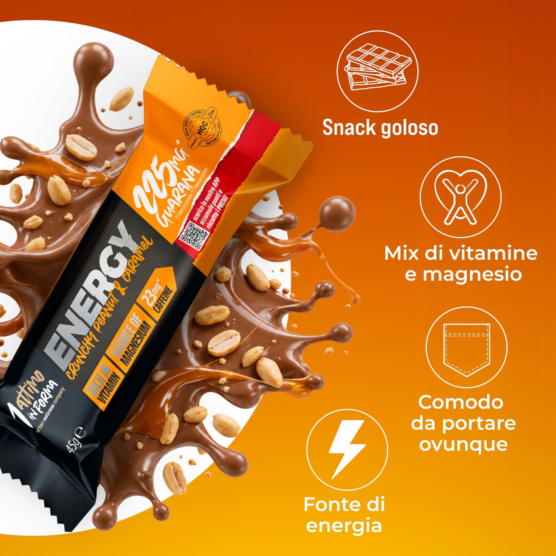 1 ATTIMO IN FORMA Barrette Energetiche Crunchy 24x45g – Bild 5