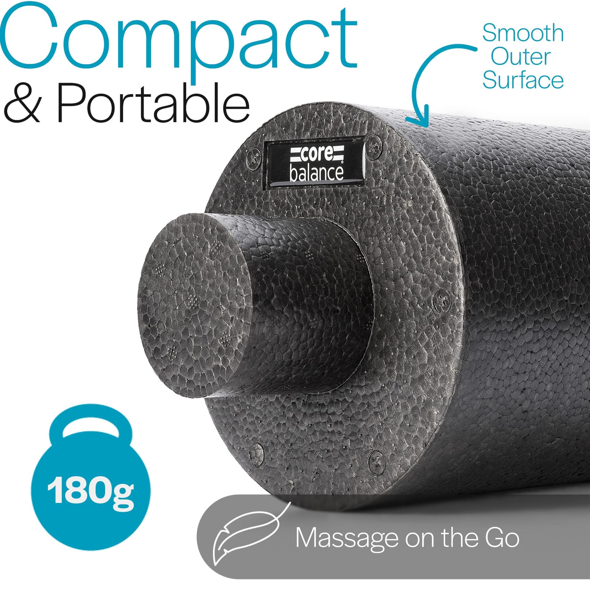 Core Balance 2 in 1 Faszienrolle mit herausnehmbarem Kern – Bild 4