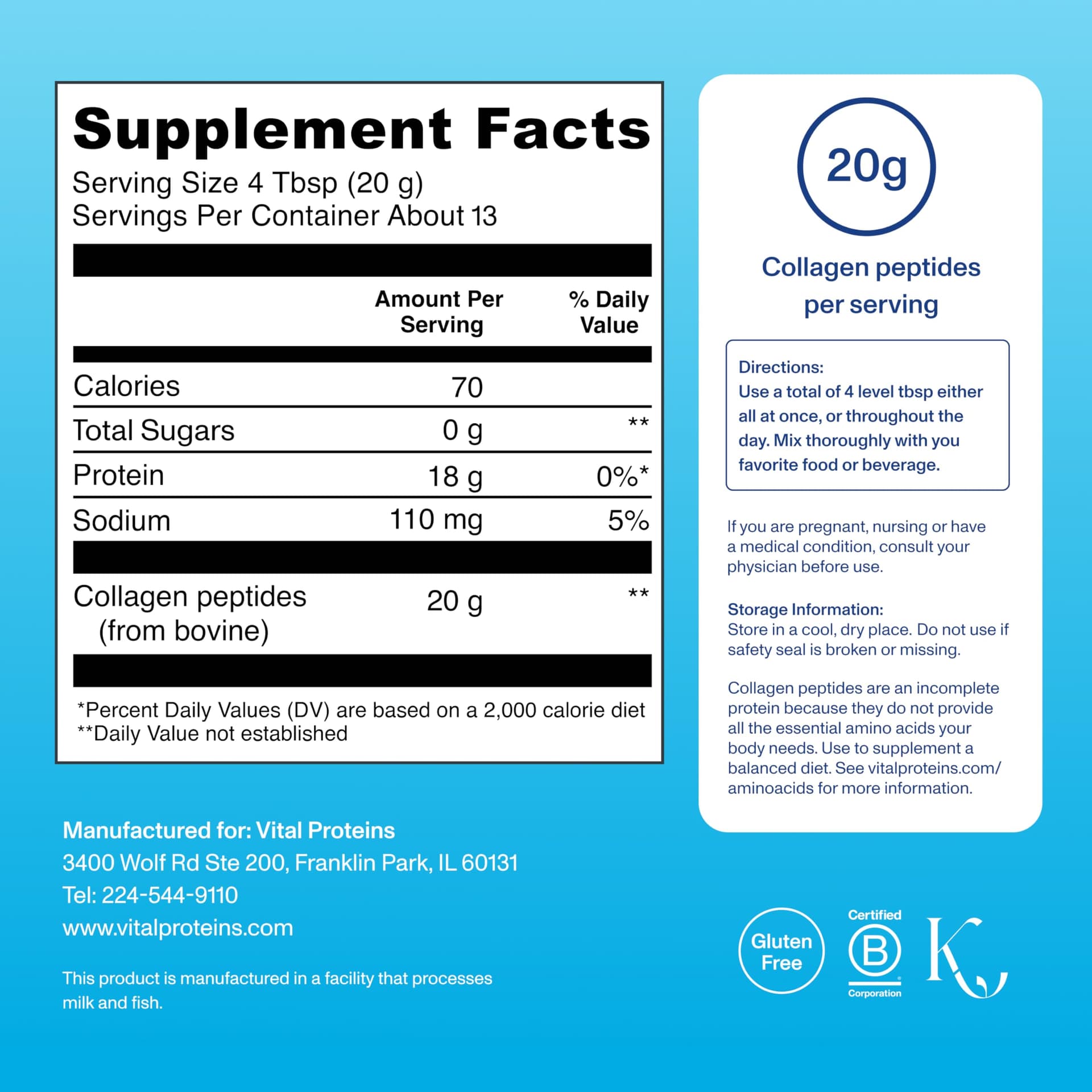 Vital Proteins Collagen Peptides Powder – Bild 3