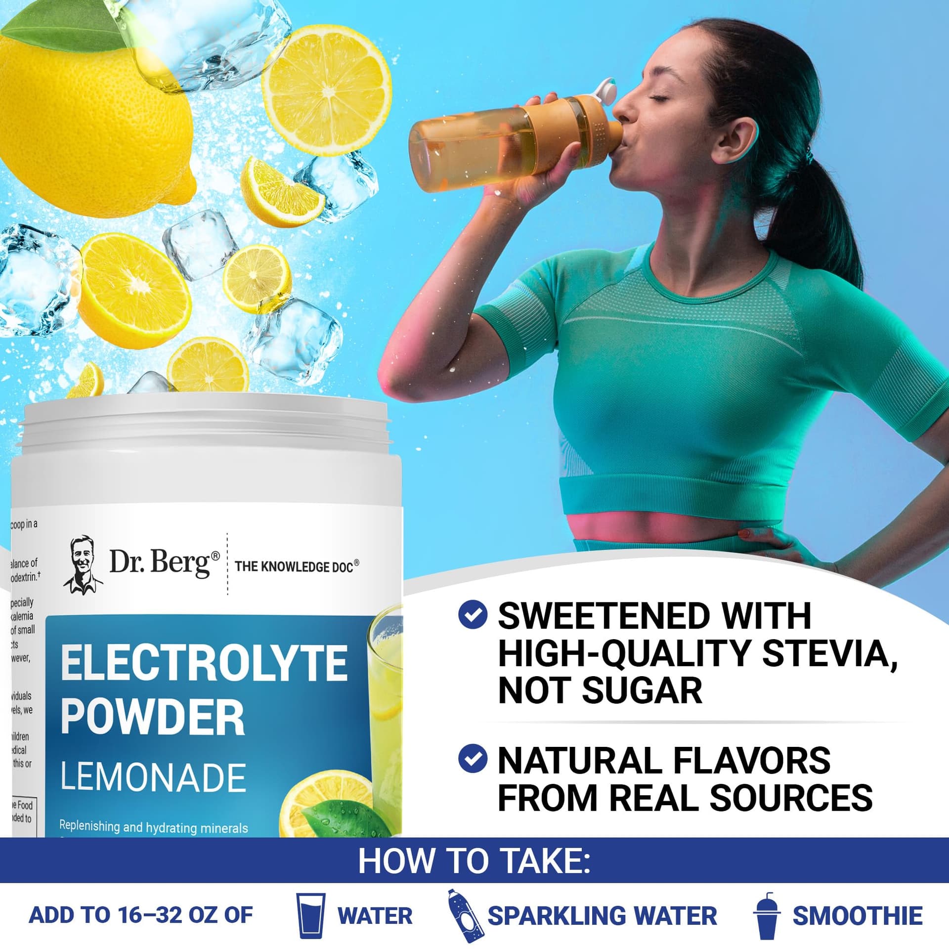 Dr. Berg Nutritionals Dr. Berg Zero Sugar Hydration Keto Electrolyte Powder – Bild 6