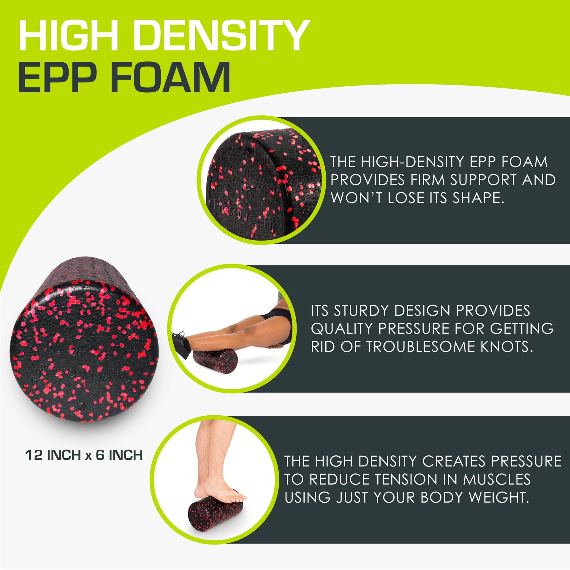 ProsourceFit High Density Foam Rollers 12 – Bild 3