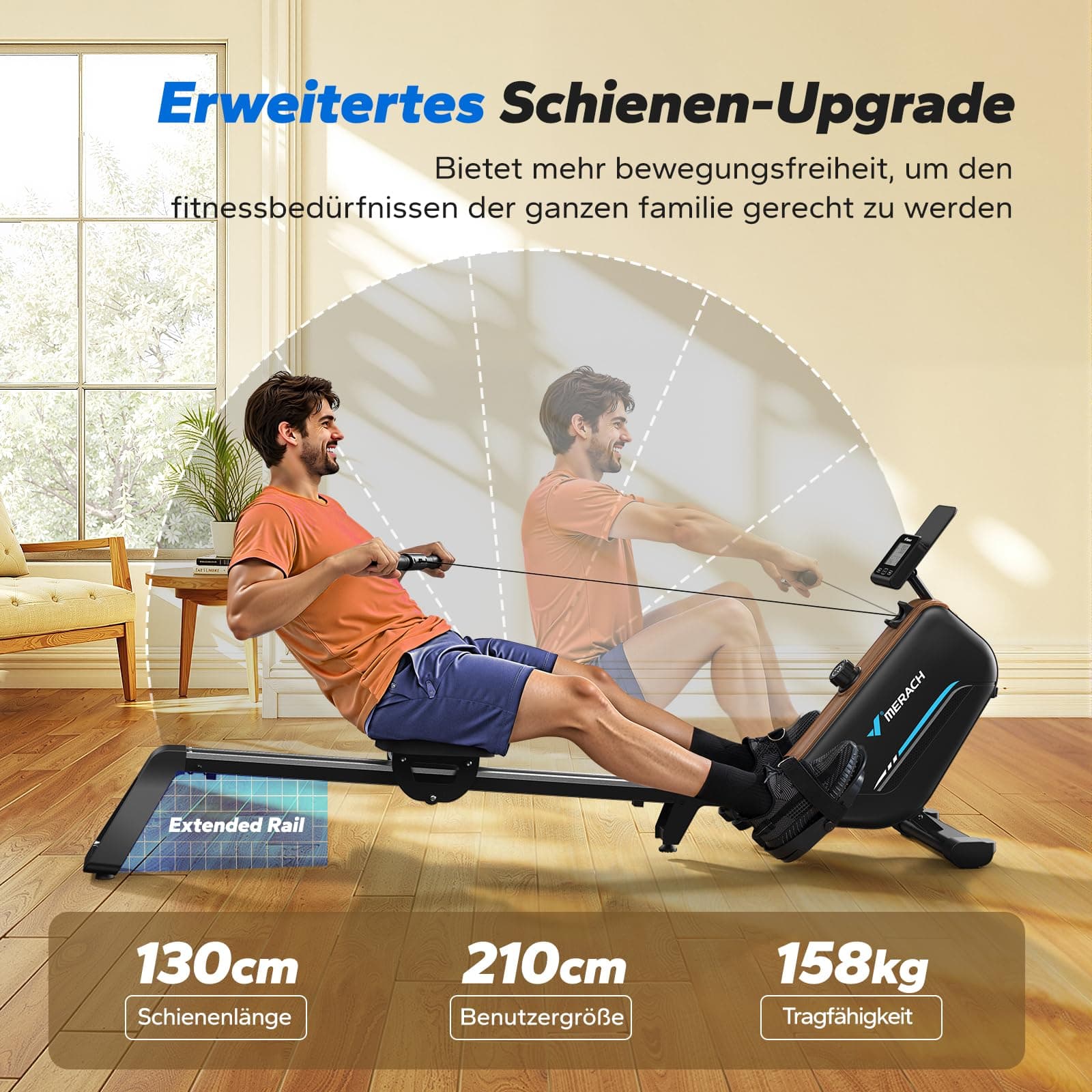 MERACH Rudergerät für Zuhause – Bild 2