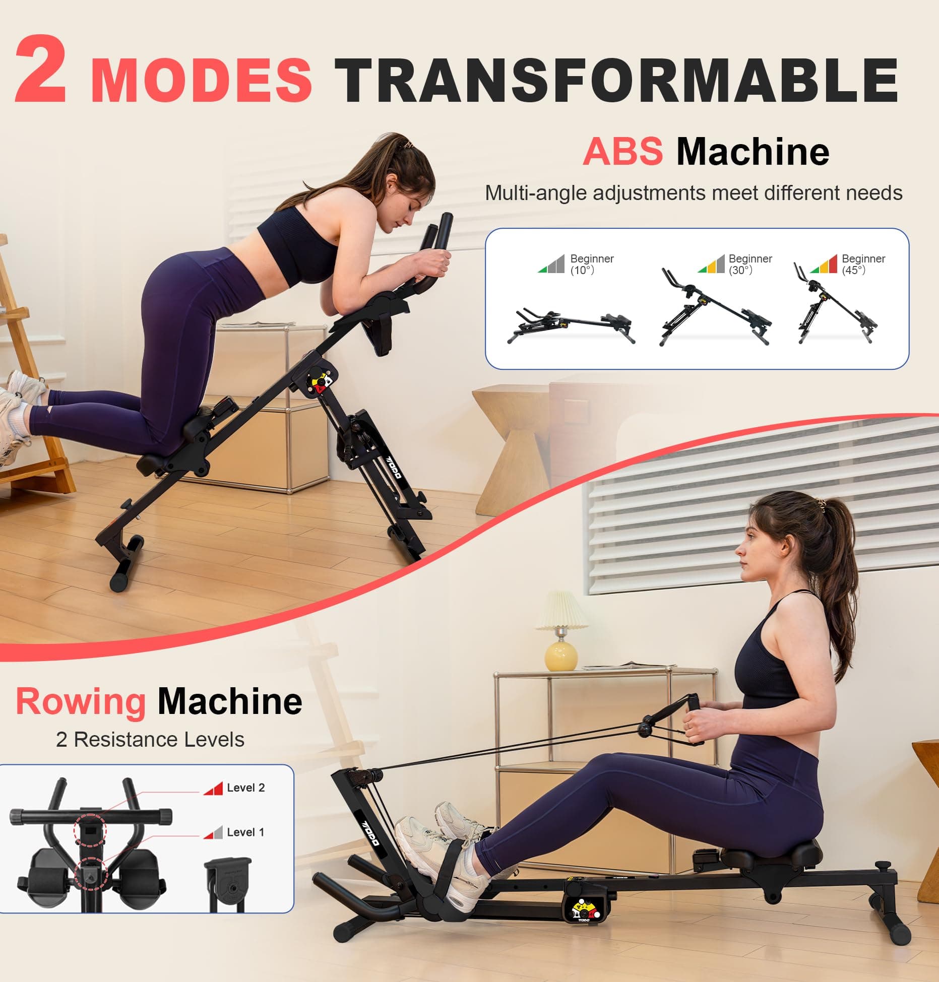 TODO 3 in 1 Vogatore per Casa – Bild 3