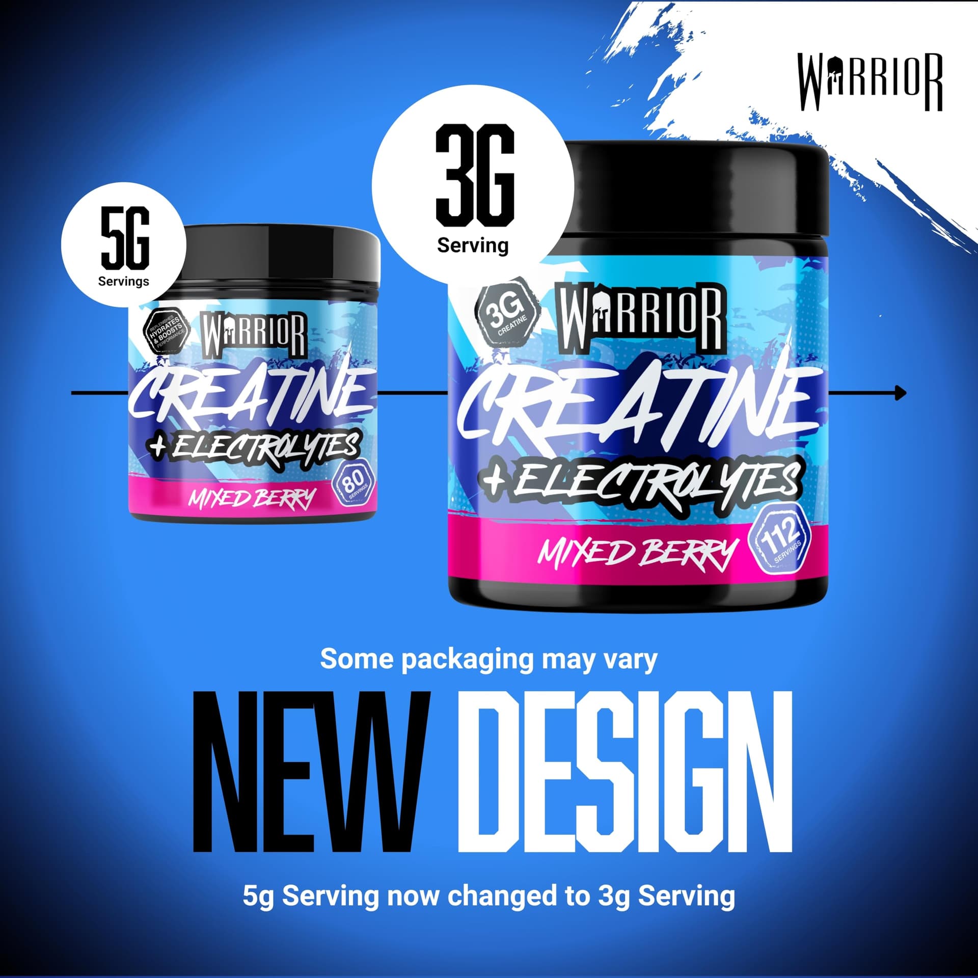 Warrior Creatine Monohydrate + Electrolytes 360g – Bild 2