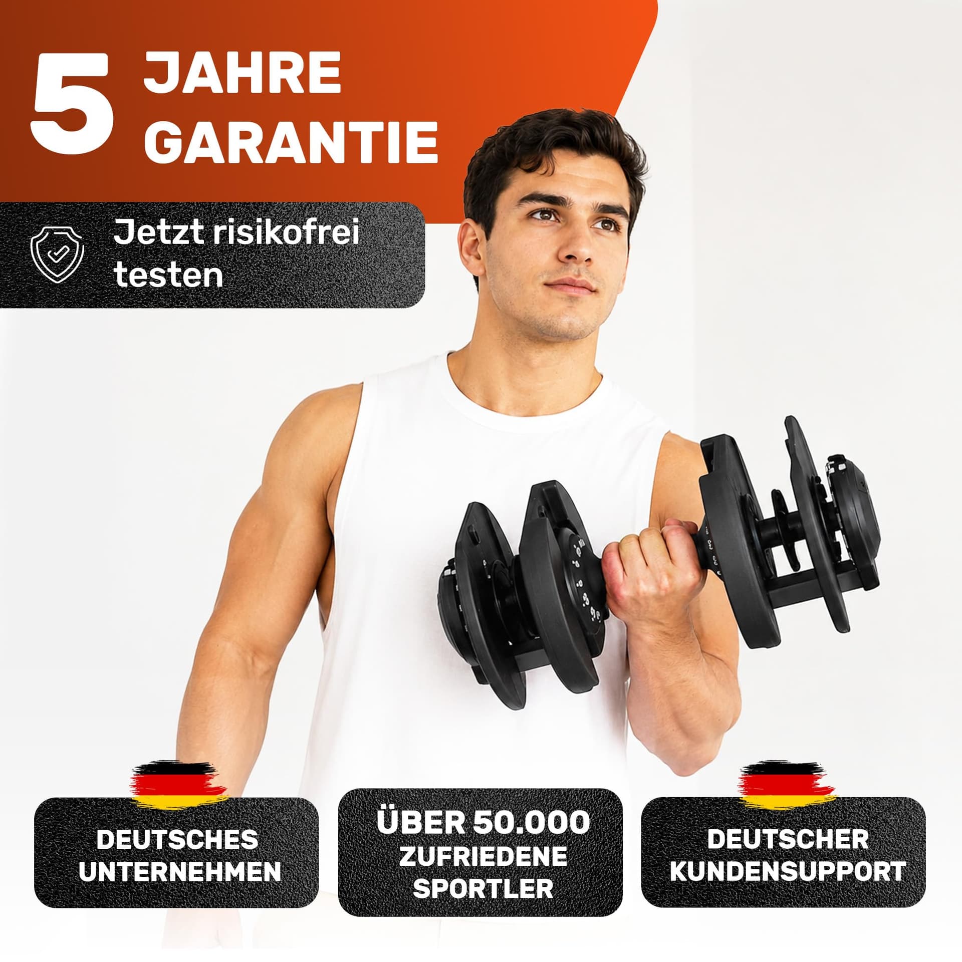 Verstellbare Kurzhantel Set 2x24kg – Bild 4
