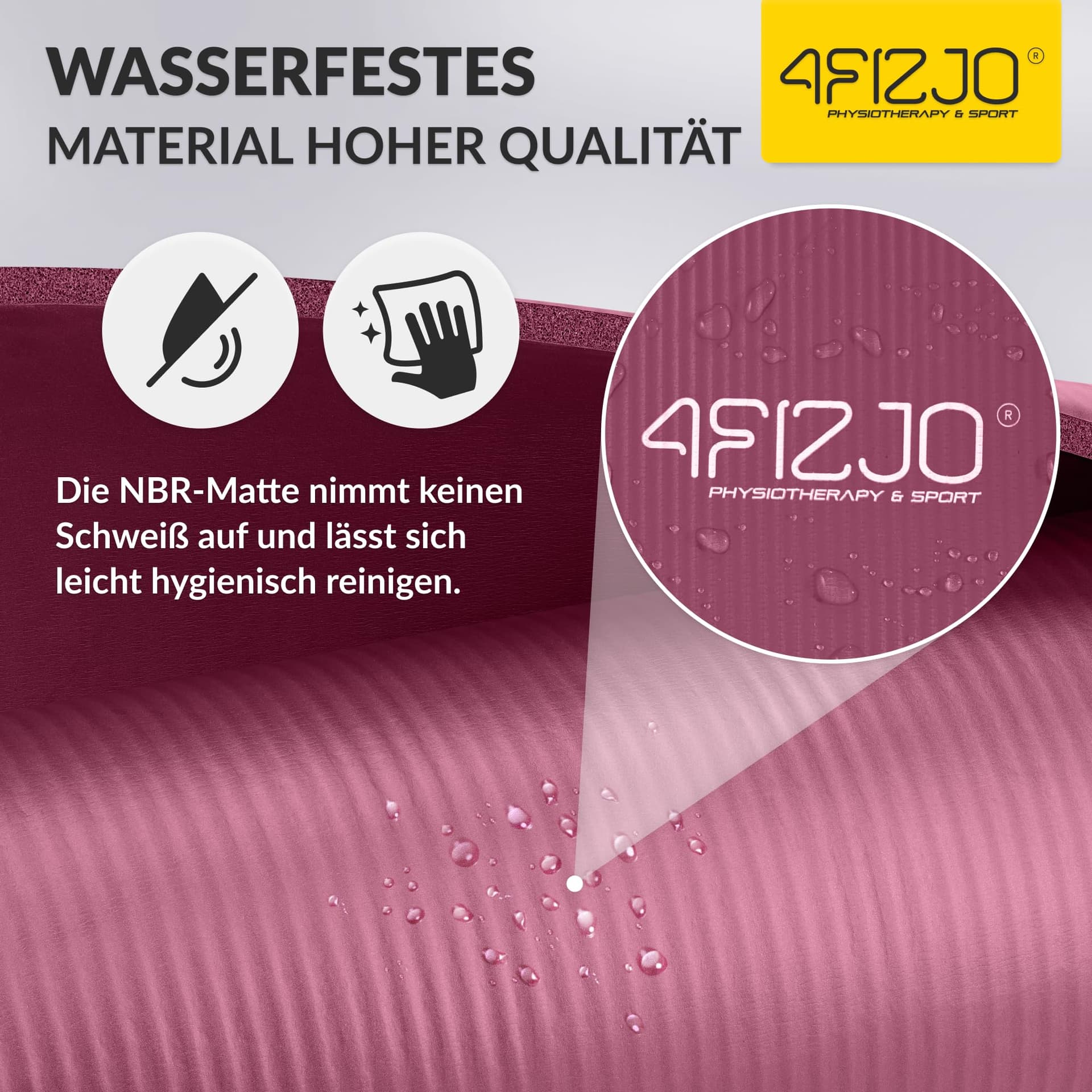 4FIZJO Fitnessmatte mit Tragegurt – Bild 5
