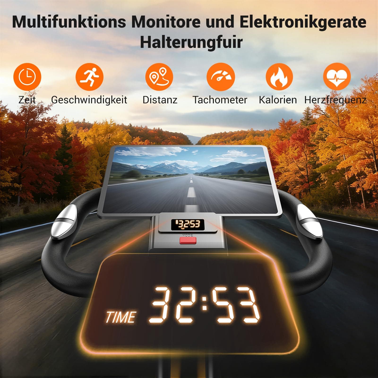 UMAY Ergometer Hometrainer Fahrrad – Bild 3