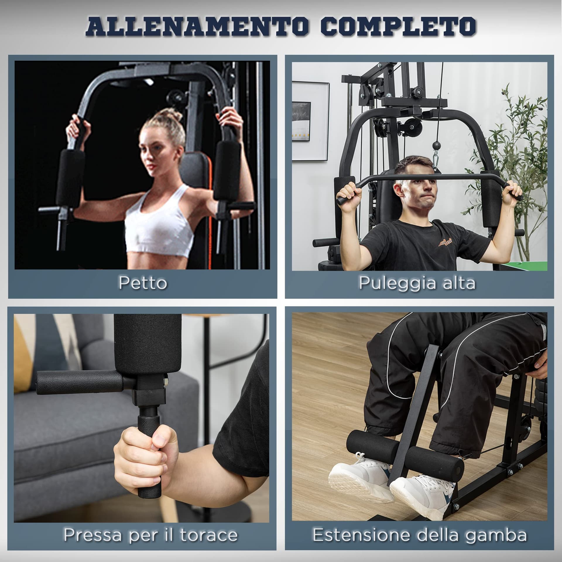 HOMCOM Palestra Multifunzione per Allenamento a Casa e – Bild 3
