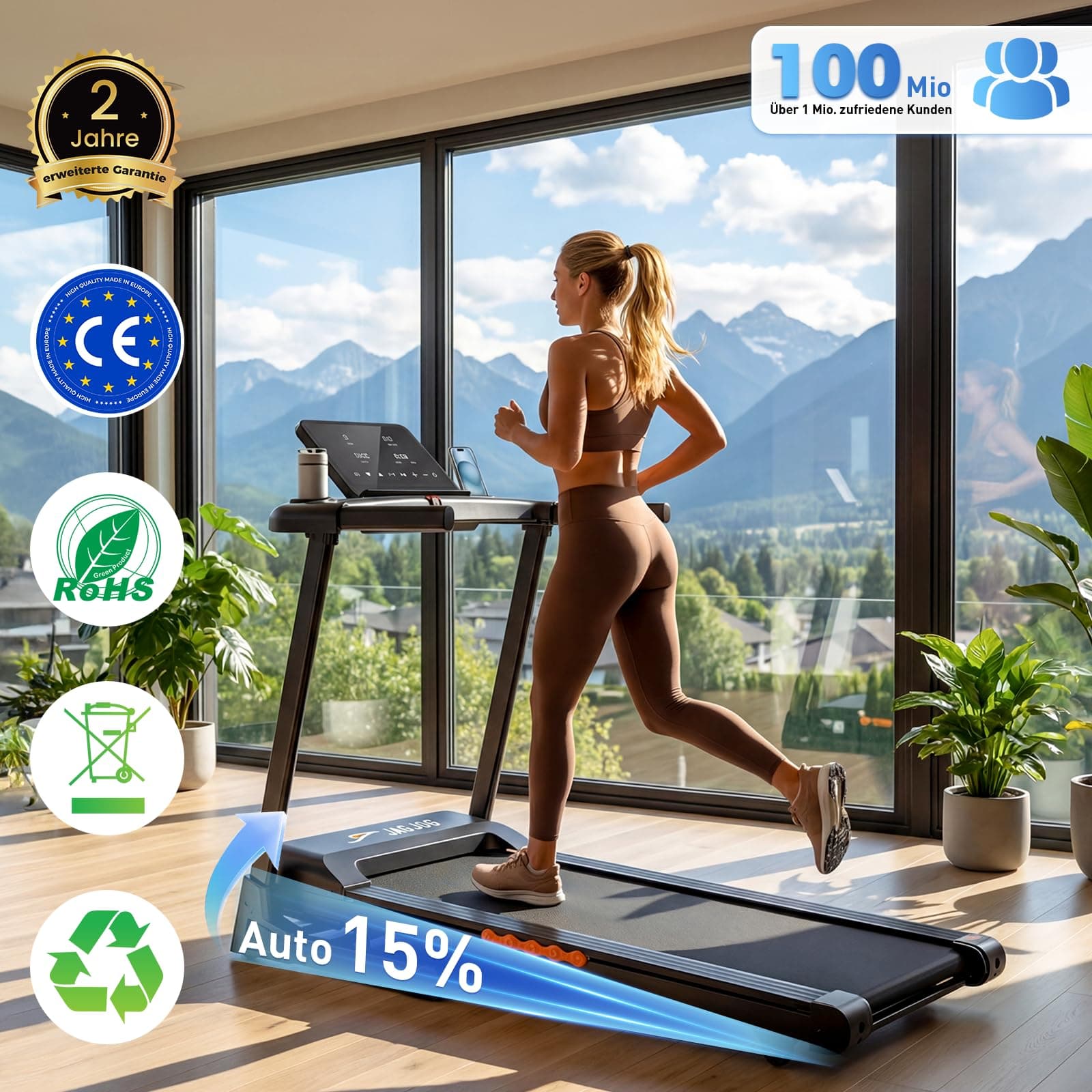 JAGJOG Laufband für Zuhause Klappbar – Bild 6