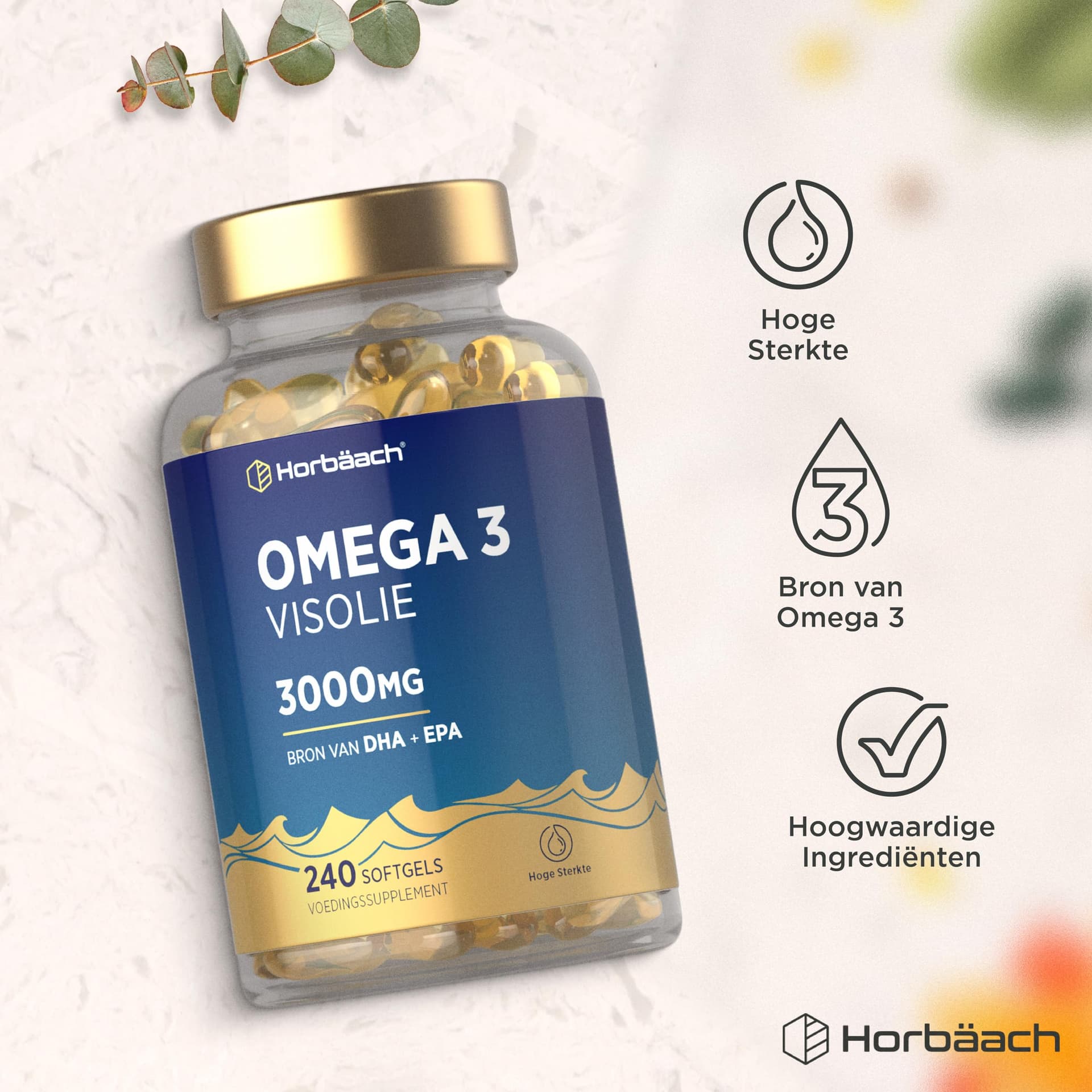 Horbäach Omega 3 Olio di Pesce 3000mg – Bild 6