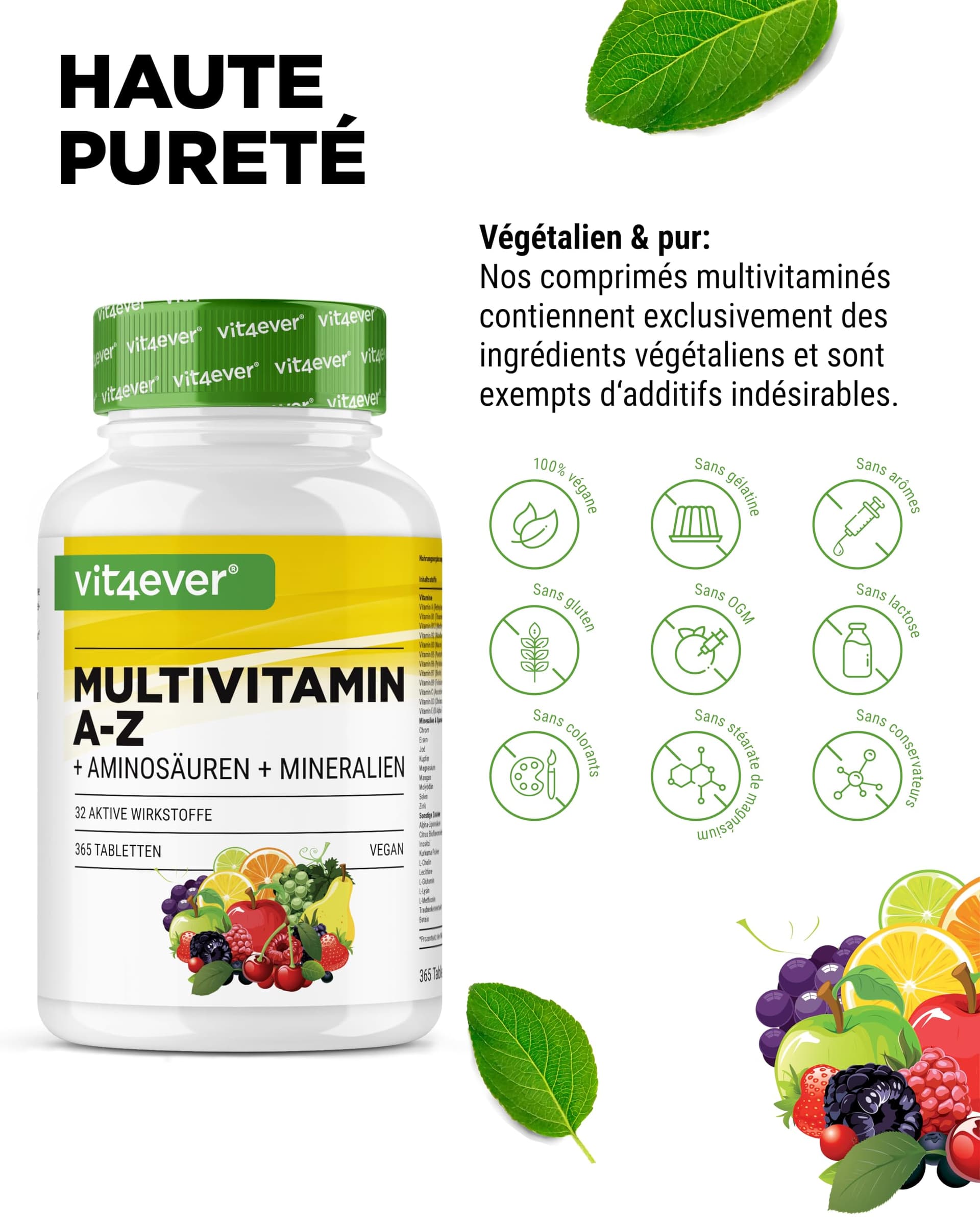 Vit4ever Multivitamin A-Z - 365 Tabletten – Bild 5