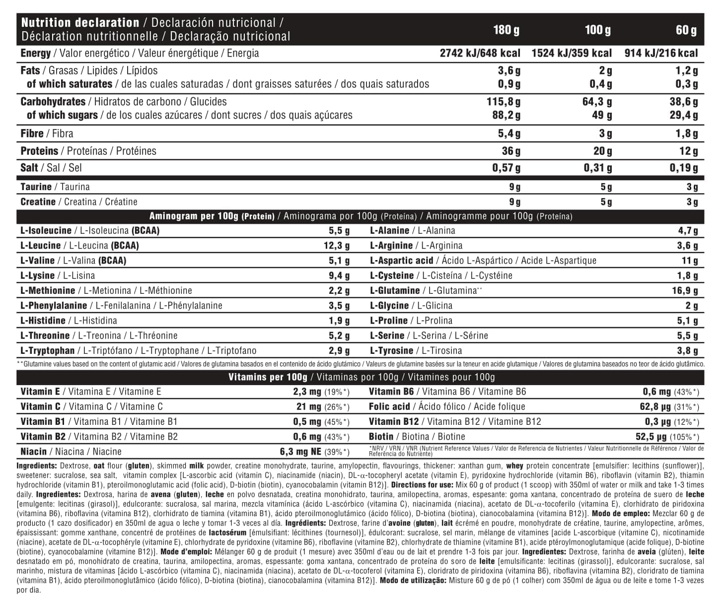 DMI INNOVATIVE NUTRITION MUSCLE MASS XXL - SUPERIOR WEIGHT GAINER (Strawberry, 7 KG – Bild 2