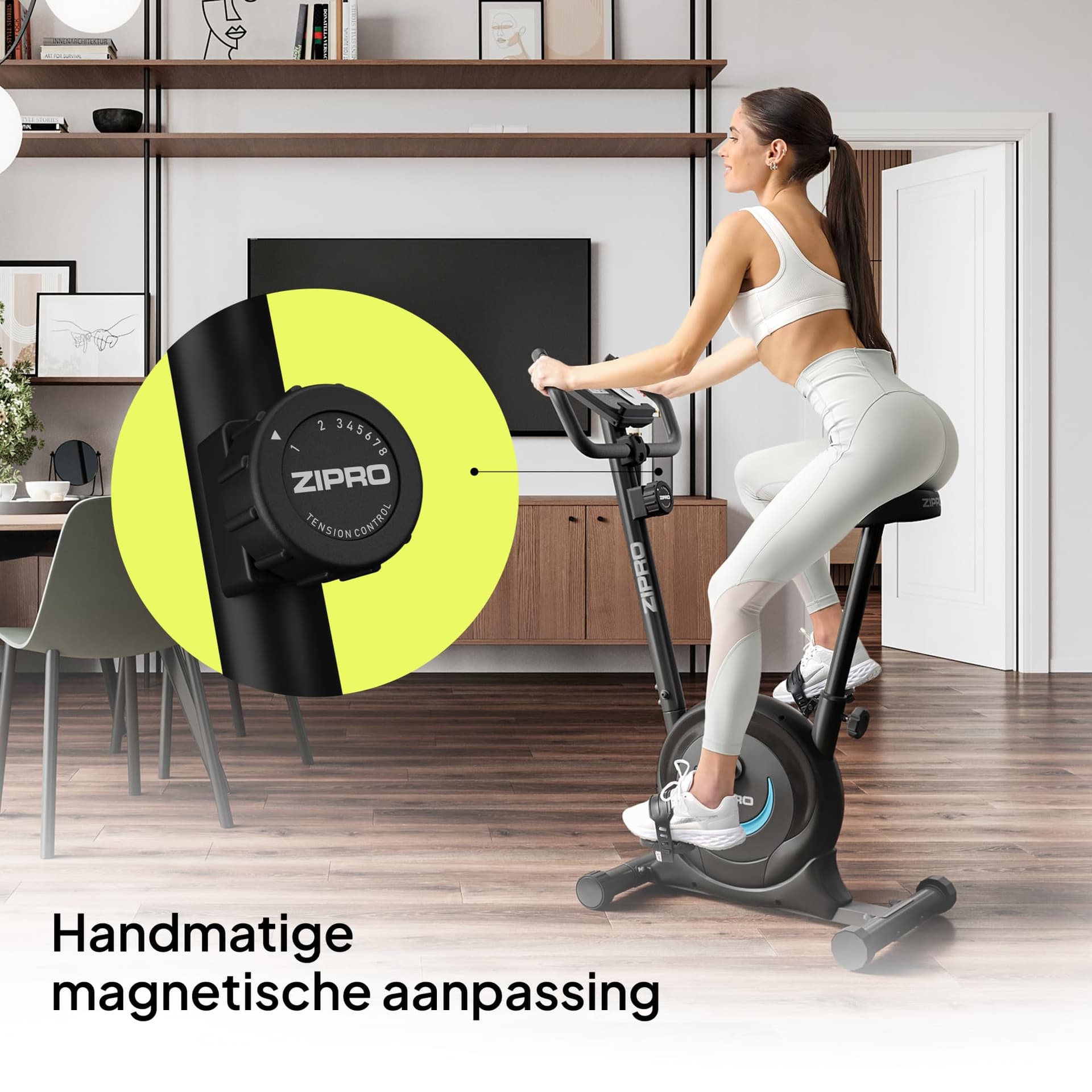 ZIPRO Cyclette da Casa con 8 Livelli di Resistenza Magnetica – Bild 8