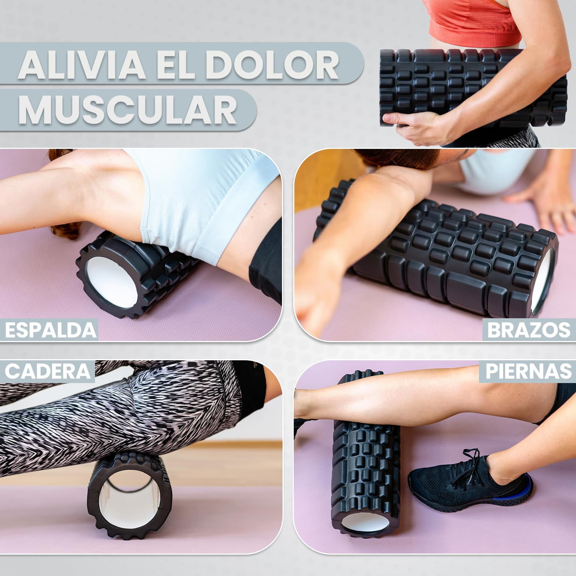 unycos Rodillo para Masajes Musculares【33x14 cm】Resiste 130 kg – Bild 3