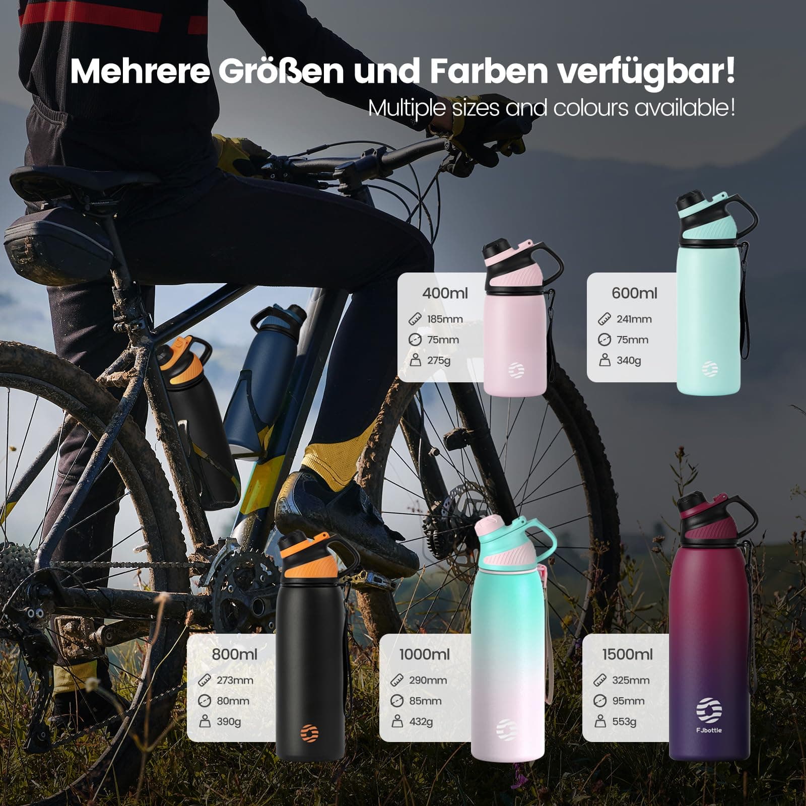 Fjbottle Borraccia Termica con Tappo magnetico 1500ML – Bild 5