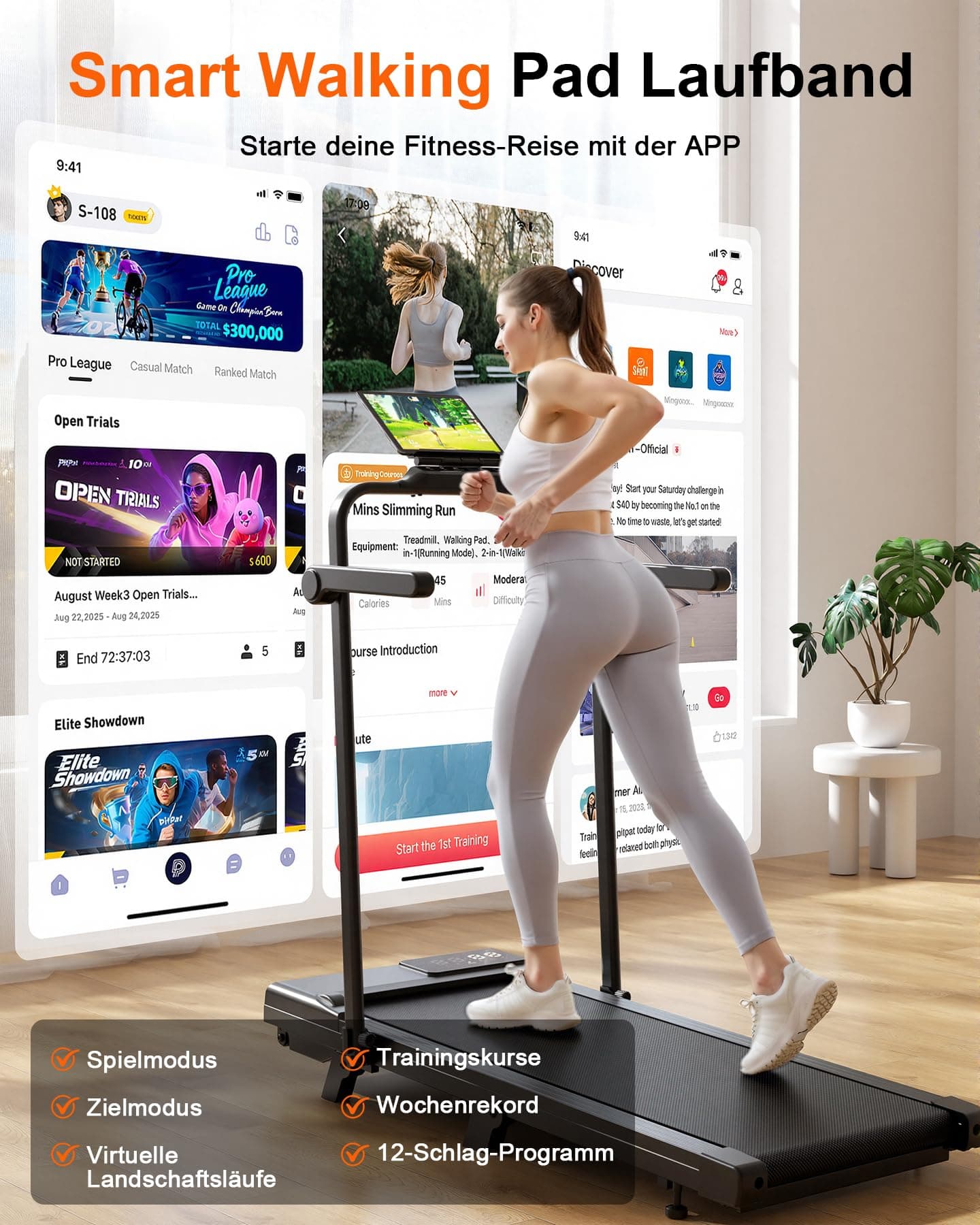 Superun Walking Pad mit Steigung 6% – Bild 3