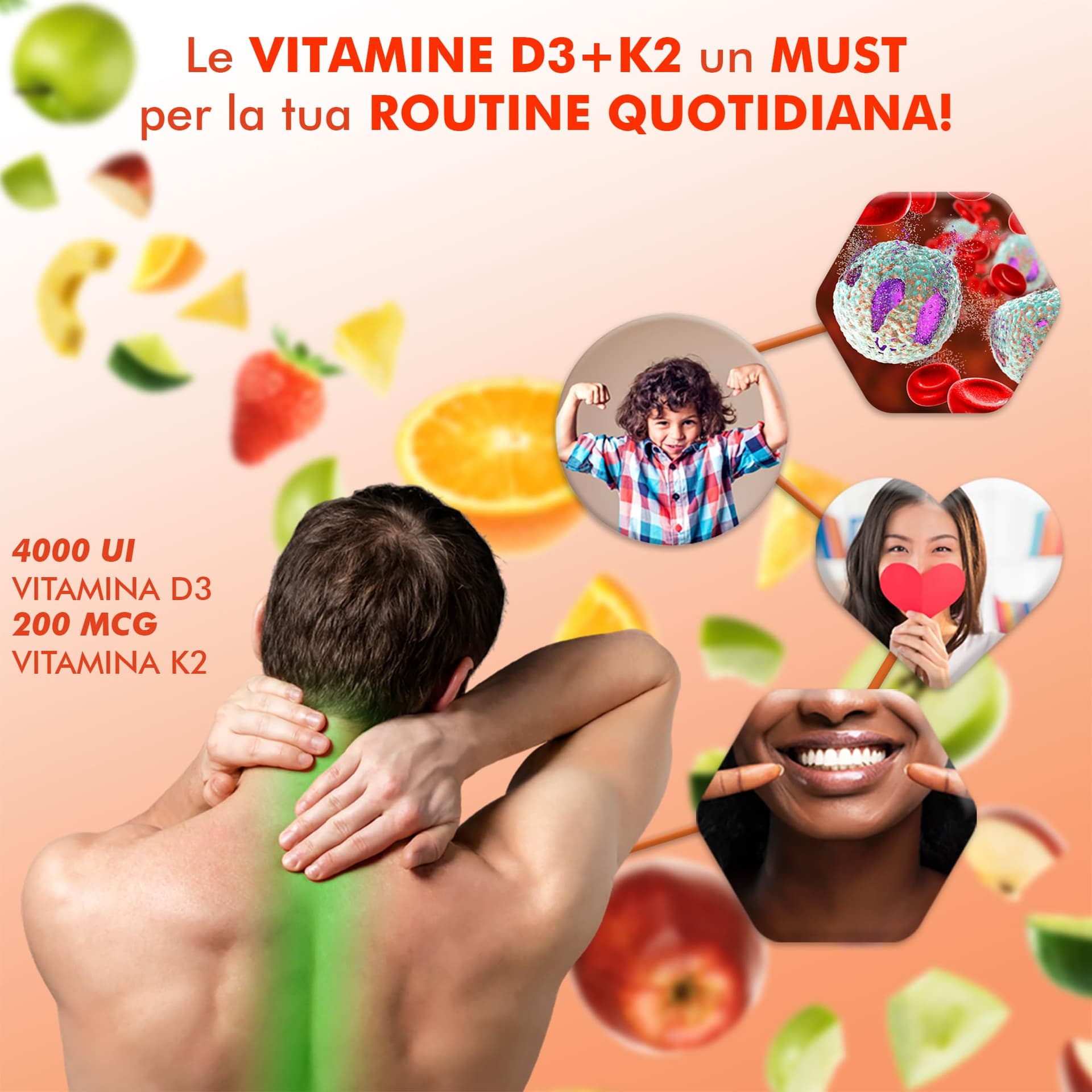 VIVACAPS Vitamina d3 k2 mk7 vegana alto dosaggio 365 Micro compresse – Bild 5