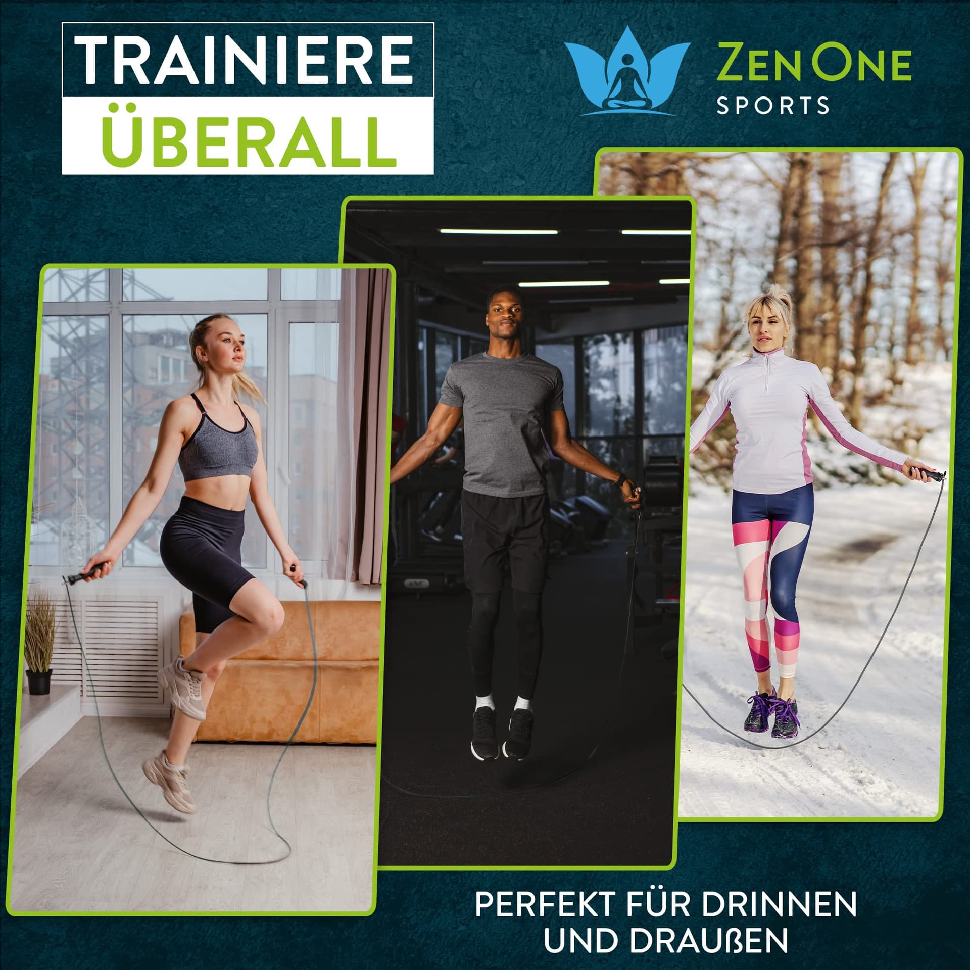 ZenOne Sports ® Springseil I Jump Rope für Erwachsene I – Bild 8