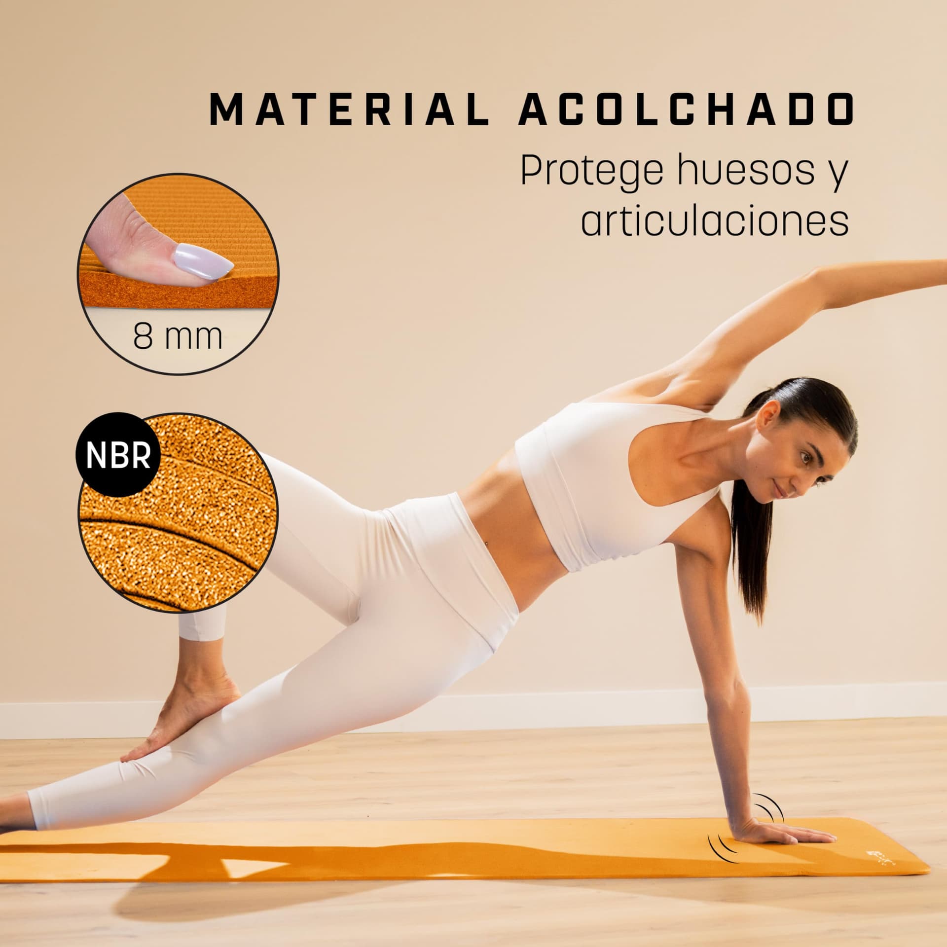 KG PHYSIO Tapis de Yoga Antidérapant 8mm – Bild 3