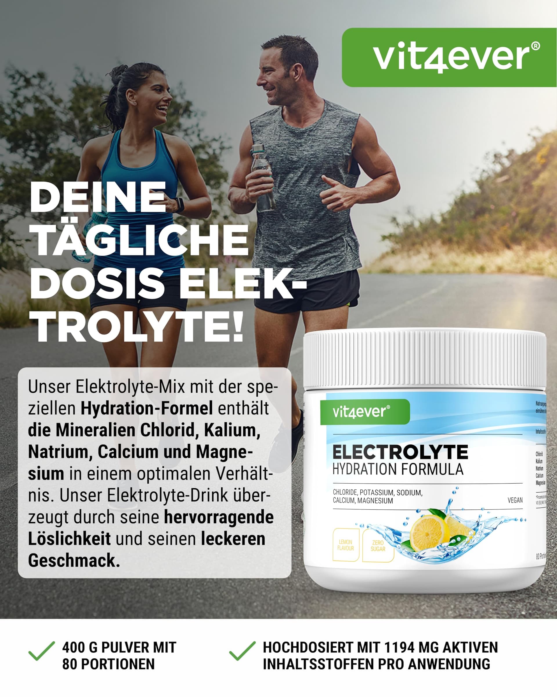 Vit4ever Elektrolyte - 400 g – Bild 2