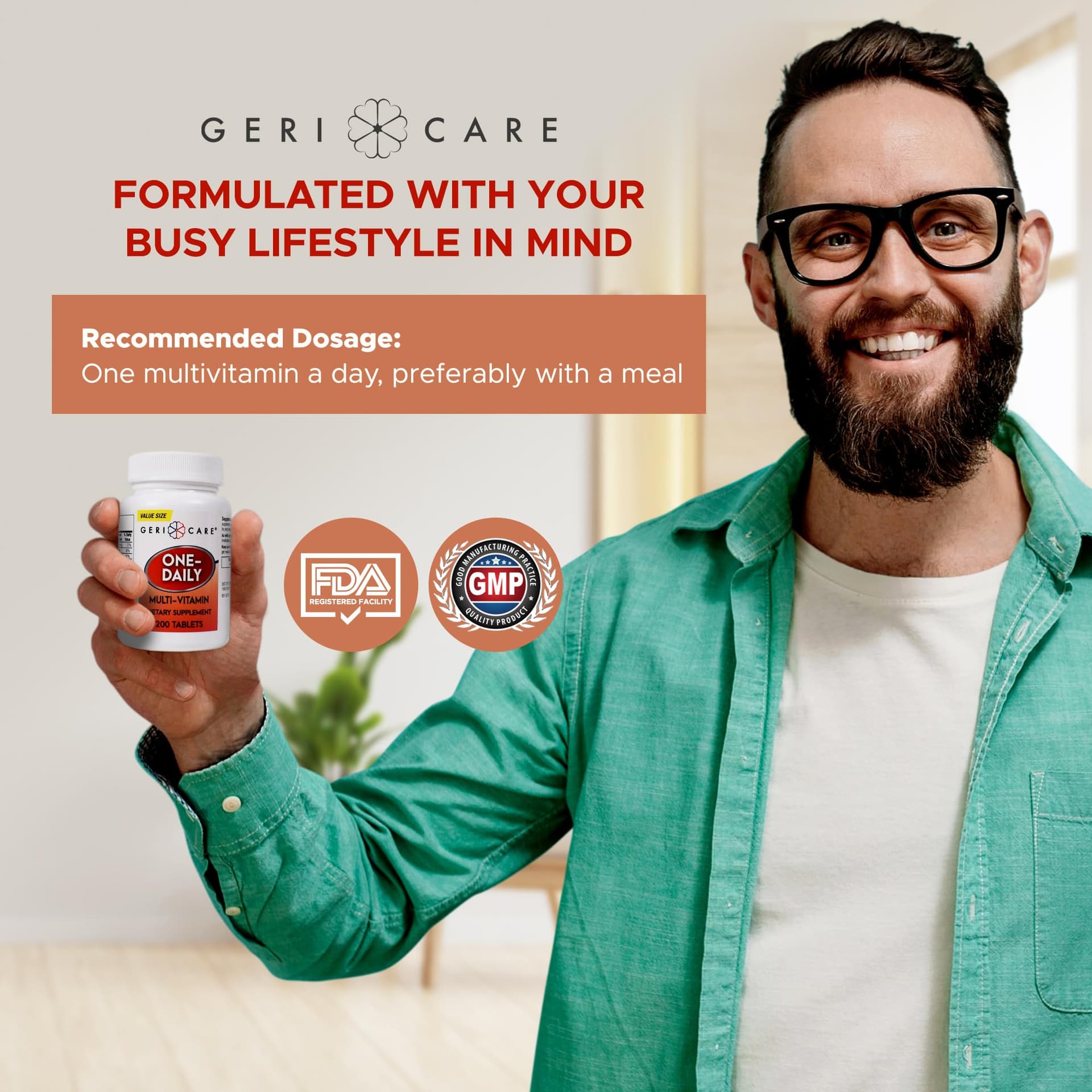 GeriCare One-Daily Multi-Vitamin Tablet – Bild 6