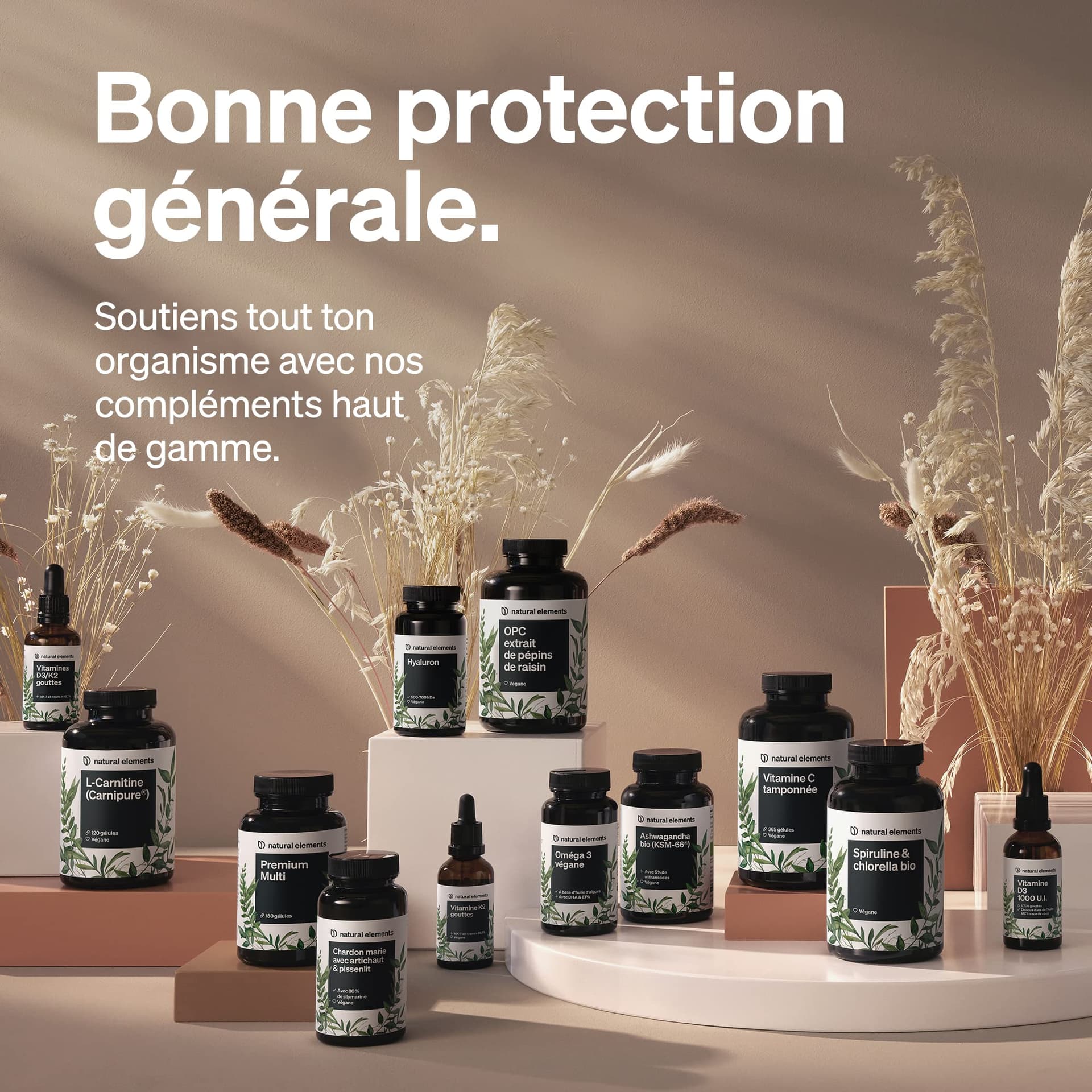 Natural Elements Magnésium Bisglycinate – 300 mg de magnésium élémentaire/dose journalière – 180 g – Bild 6